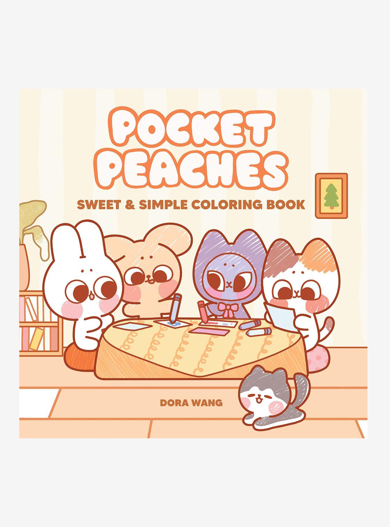 Pocket Peaches Sweet & Simple Coloring Book, , hi-res