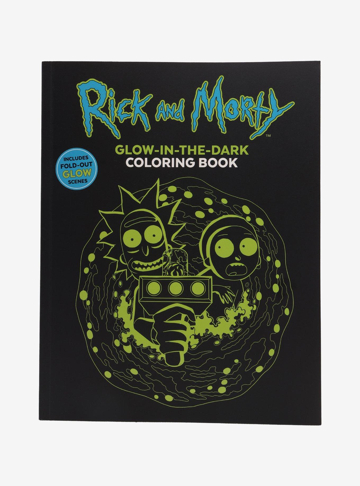 Rick And Morty Glow-In-The-Dark Coloring Book, , hi-res