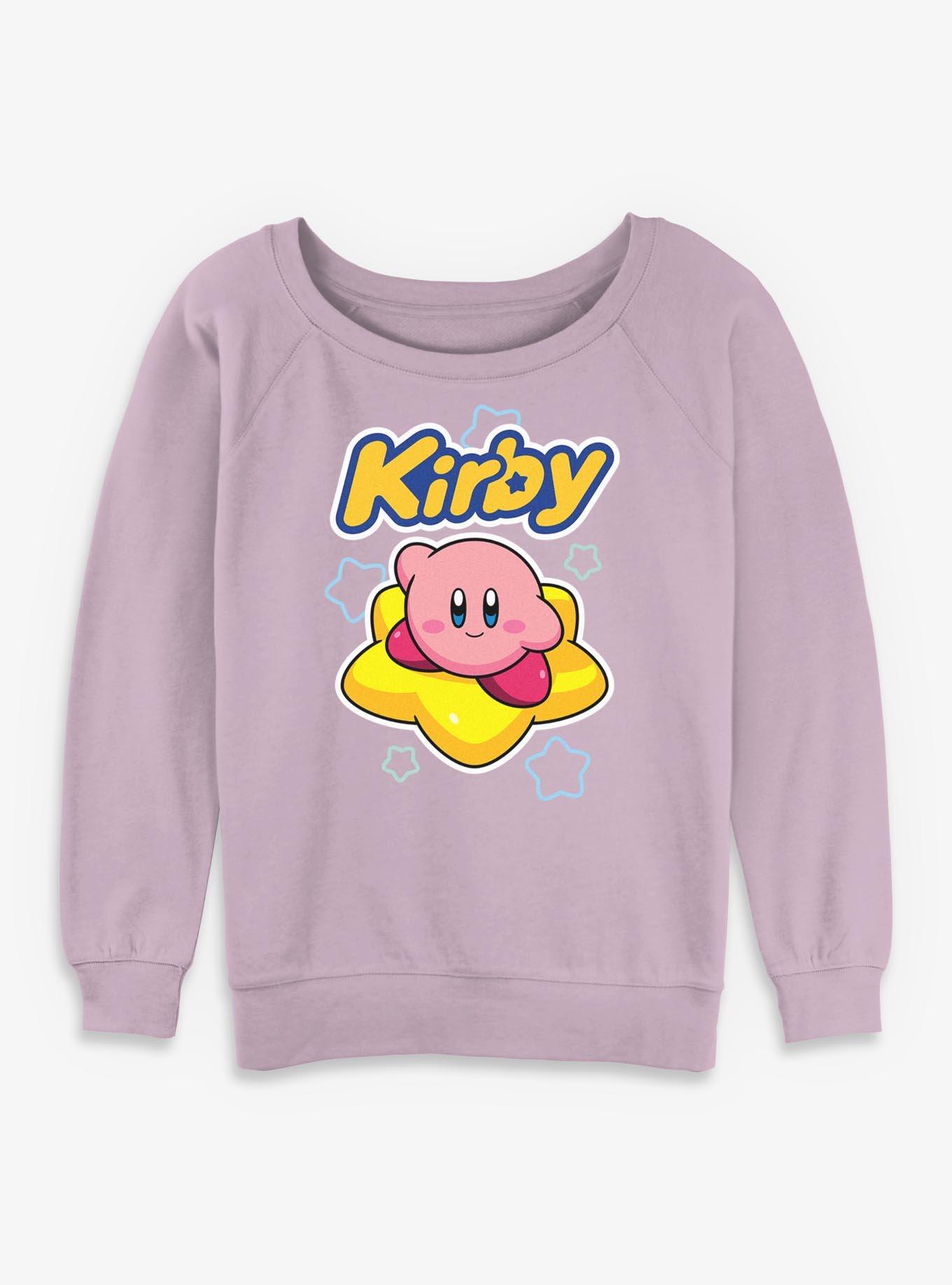Nintendo Kirby Star Surfing Womens Slouchy Sweatshirt, , hi-res