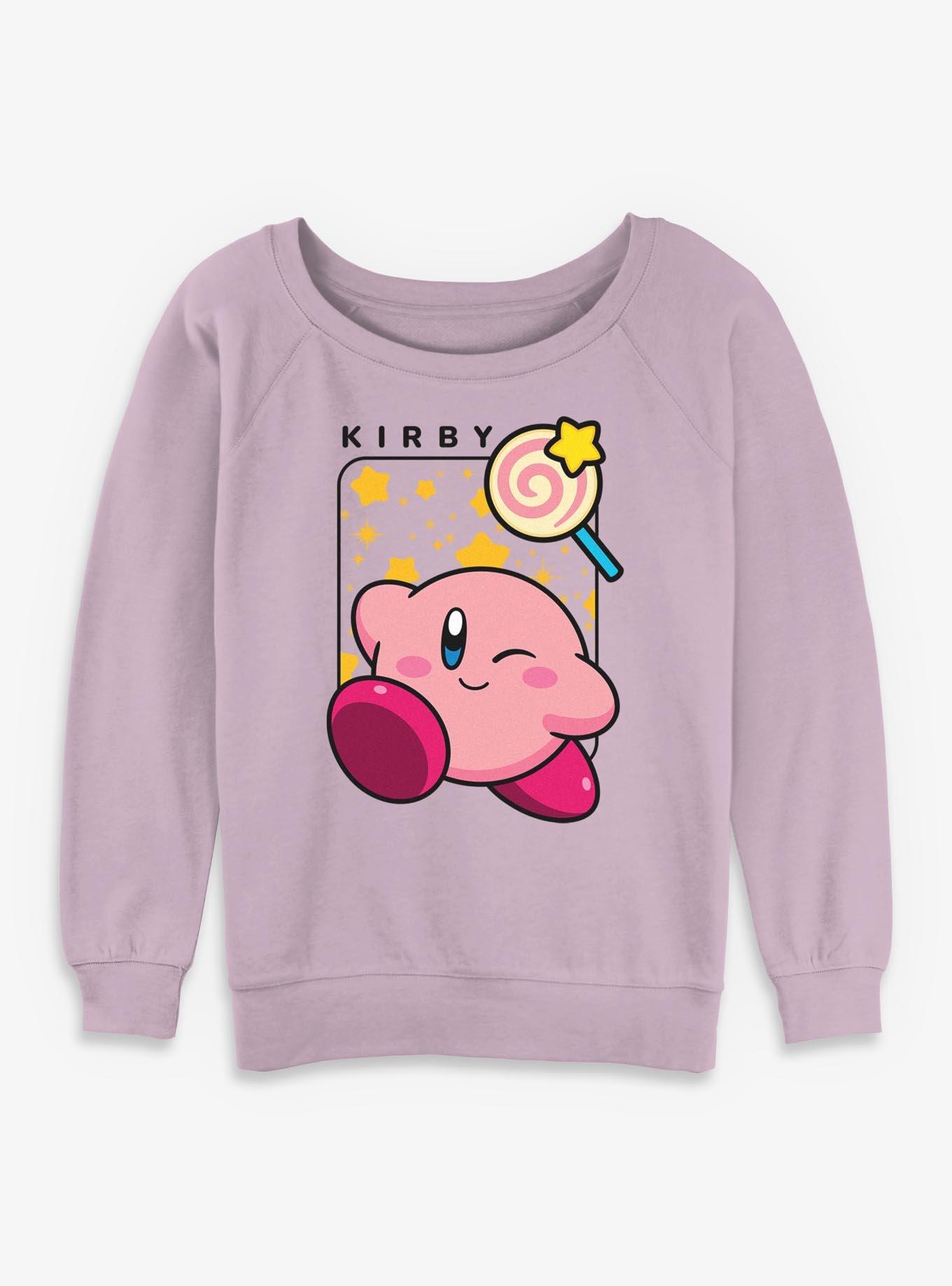 Nintendo Kirby Sweet Wink Womens Slouchy Sweatshirt, , hi-res