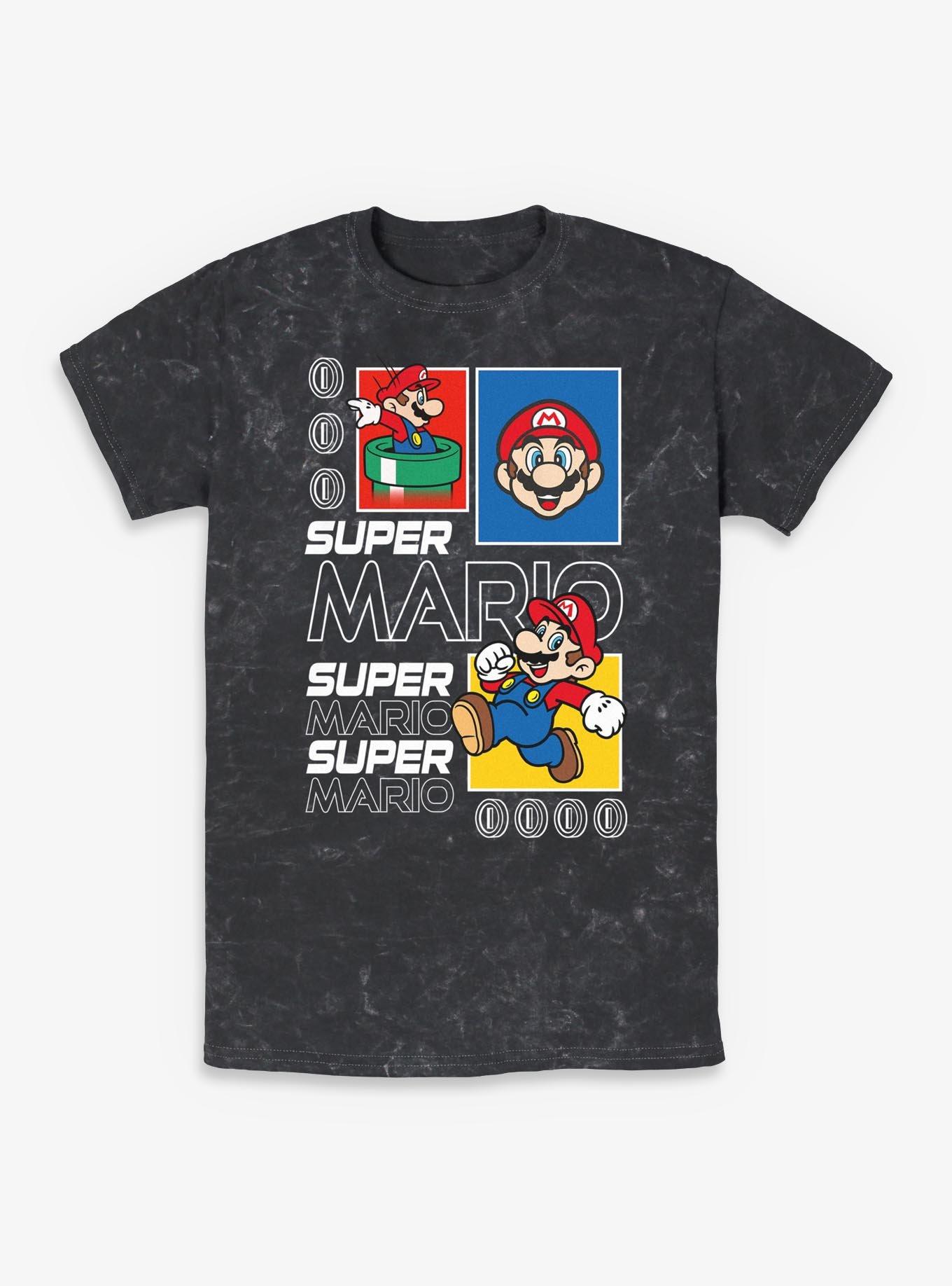 Nintendo Super Mario Future Mario Mineral Wash T-Shirt, , hi-res