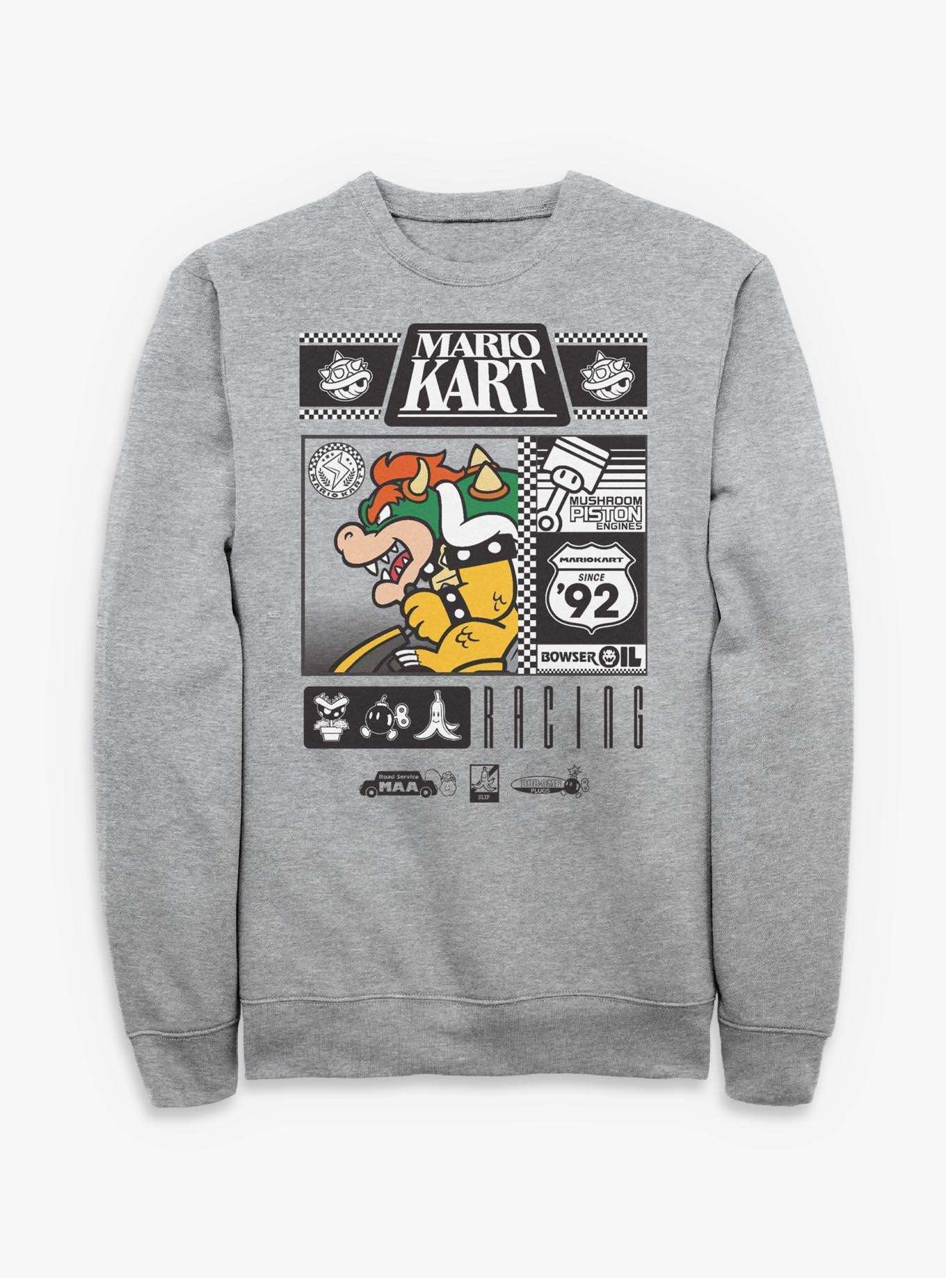 Nintendo Mario Kart Bowser Oil Racing Sweatshirt