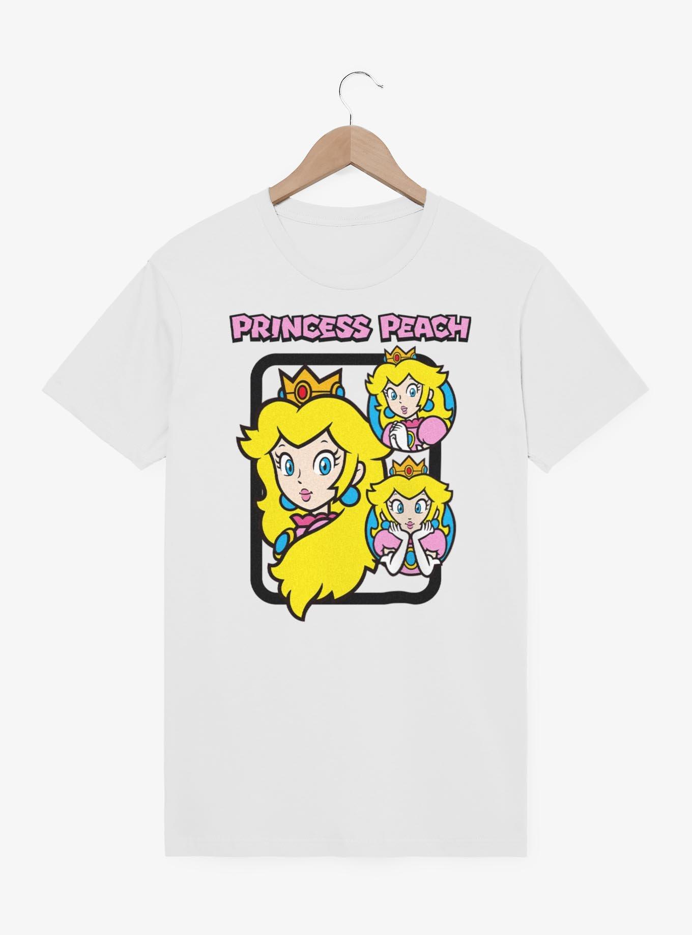 Nintendo Mario Princess Peach Circle Collage T-Shirt