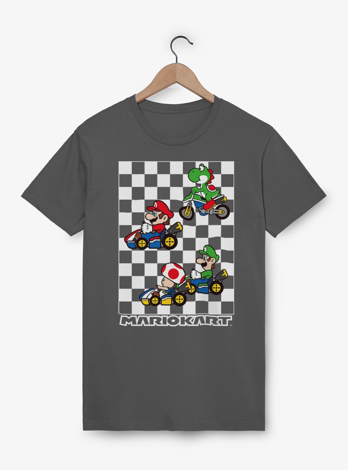 Nintendo Mario Kart Checkered Race T-Shirt, , hi-res