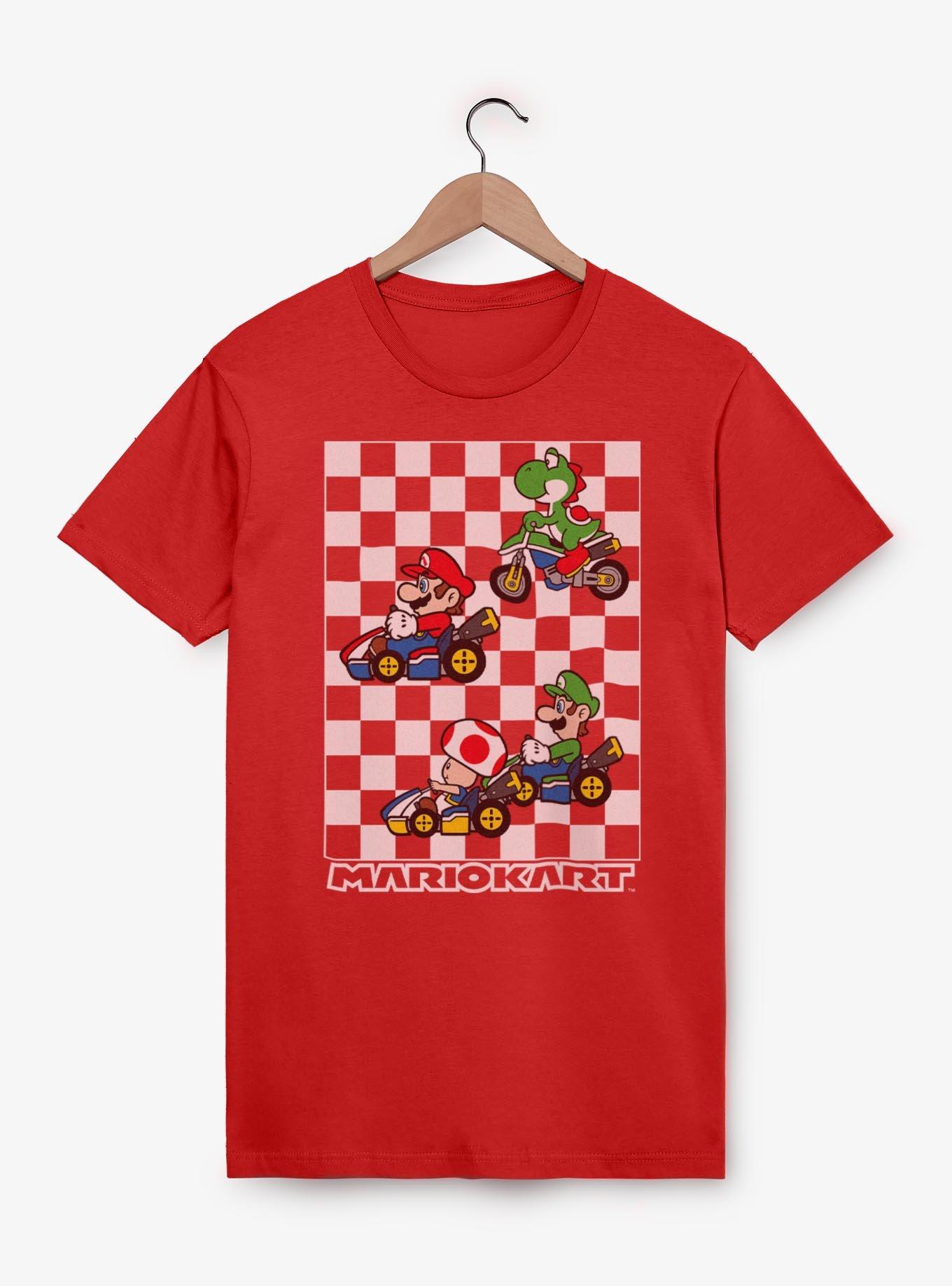 Nintendo Mario Kart Checkered Race T-Shirt