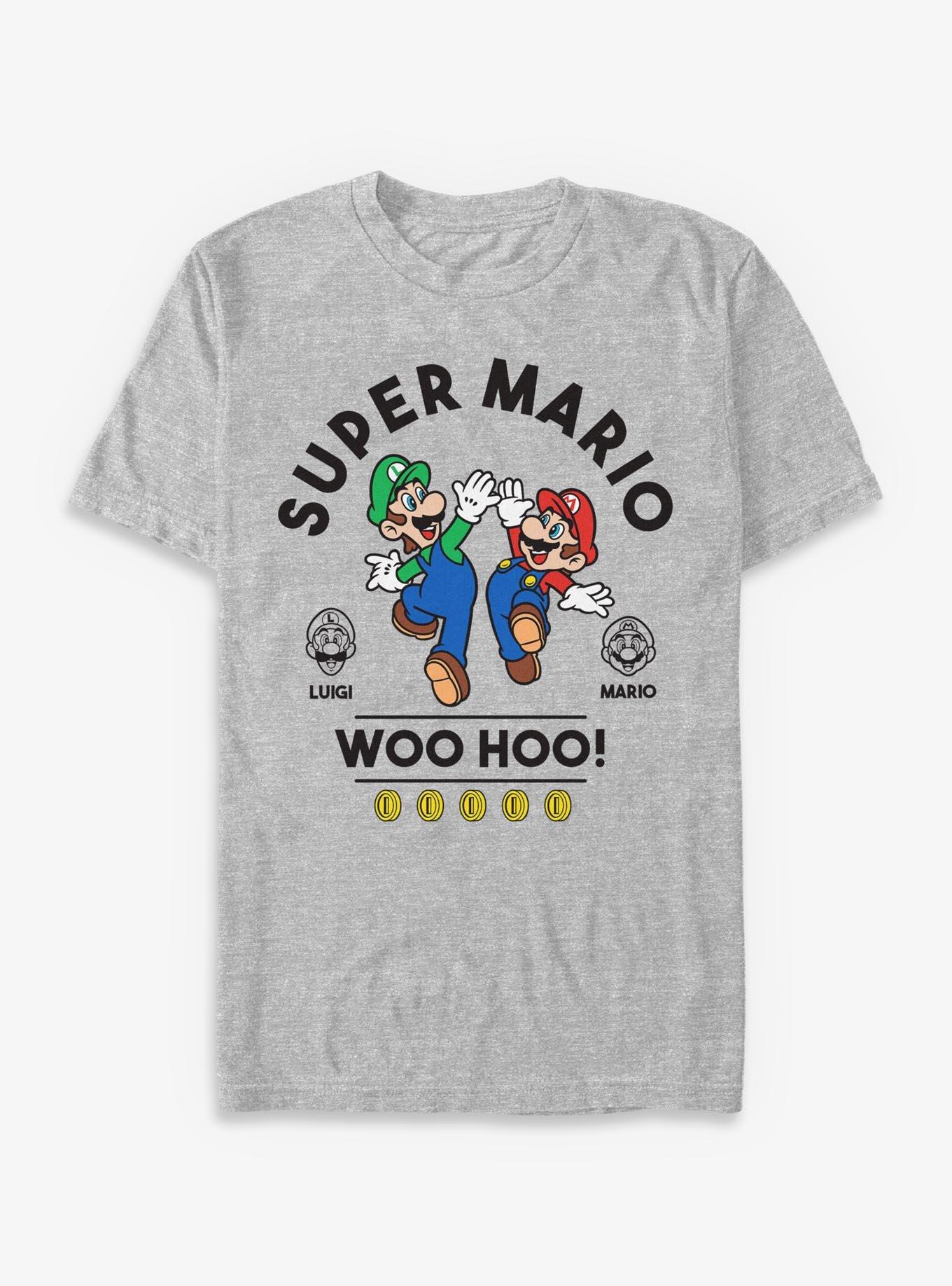 Nintendo Super Mario WooHoo Luigi Mario T-Shirt, , hi-res