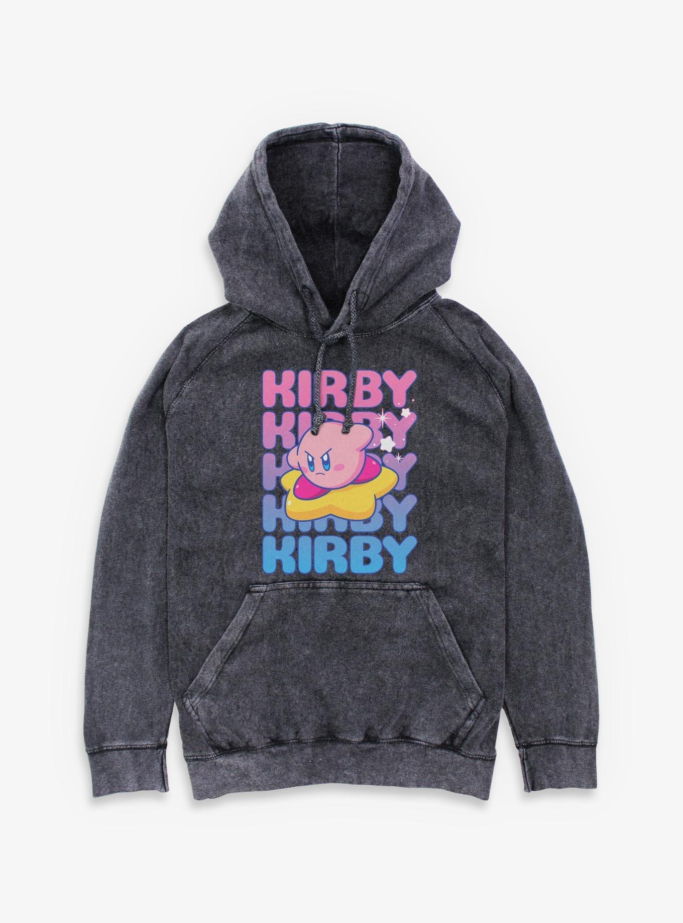 Nintendo Kirby Name Stack Star Mineral Wash Hoodie