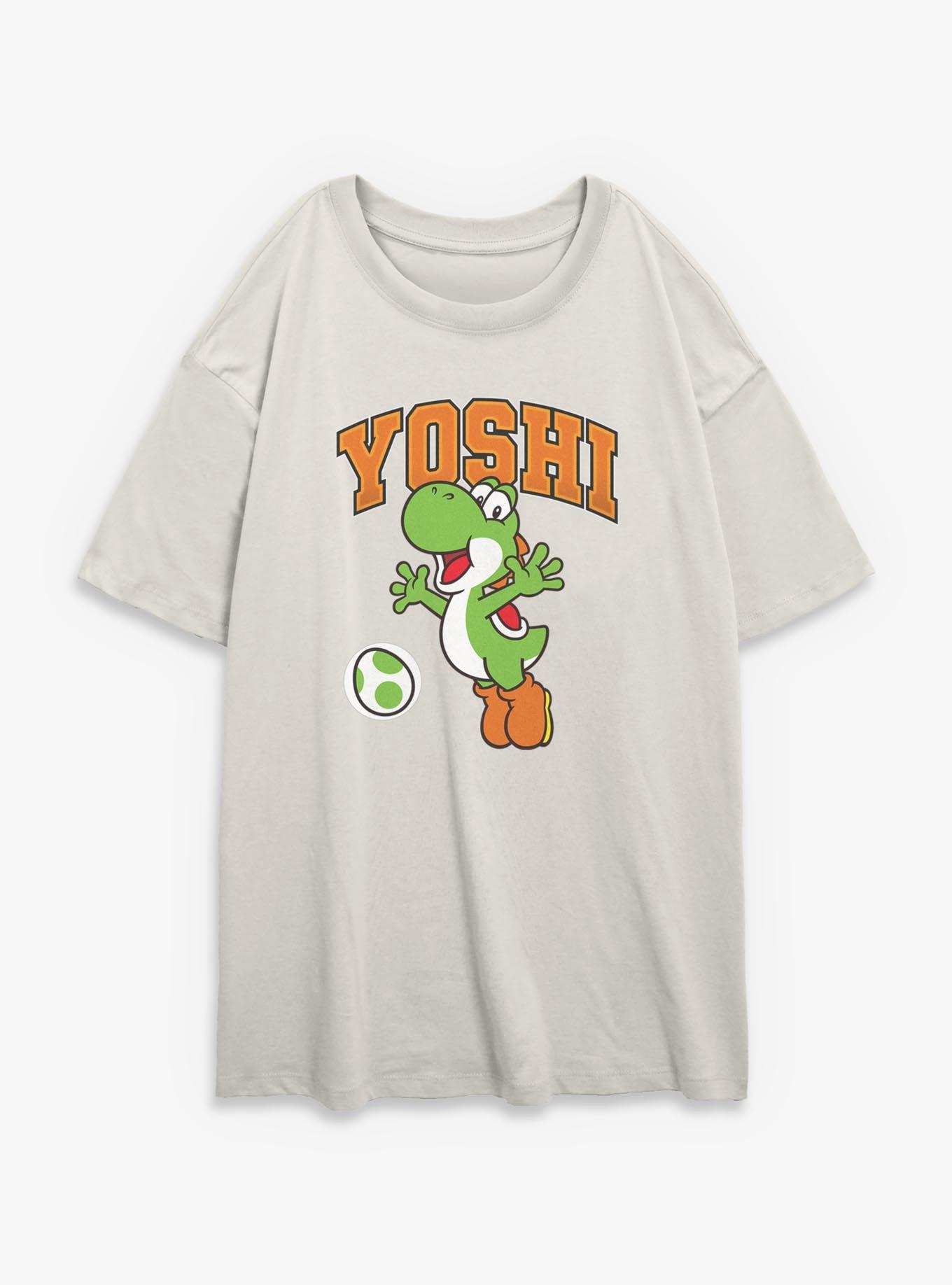 Nintendo Yoshi Jump Girls Oversized T-Shirt, EGRET, hi-res