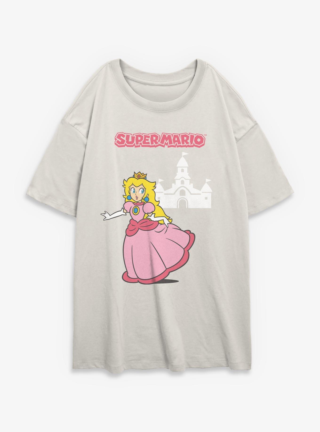 Nintendo Castle Peach Girls Oversized T-Shirt
