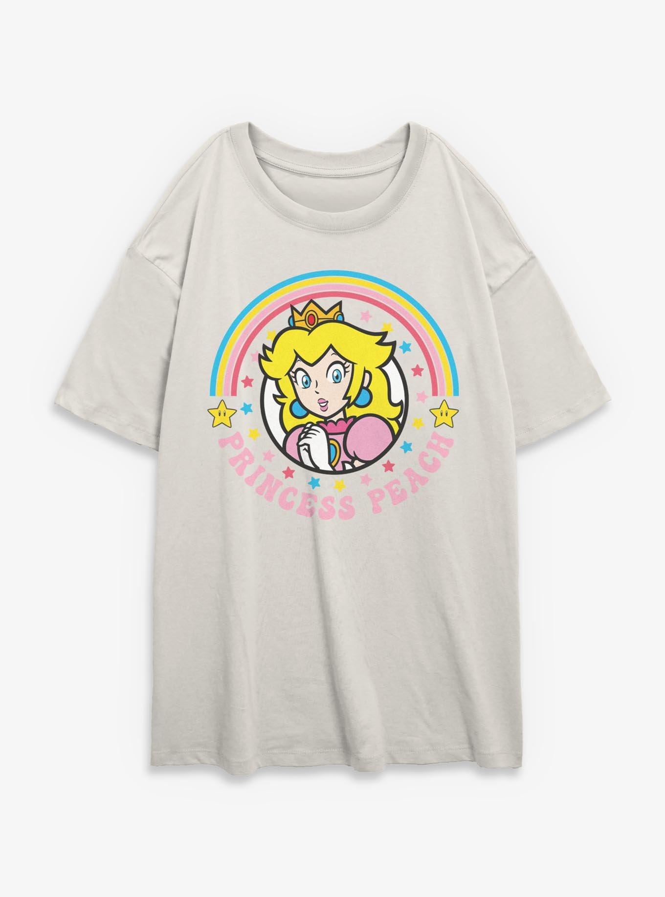 Nintendo Joyful Peach Circle Girls Oversized T-Shirt, , hi-res