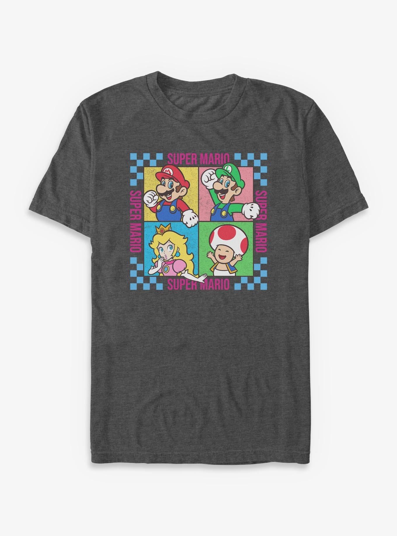 Nintendo Mario Group Four Square T-Shirt