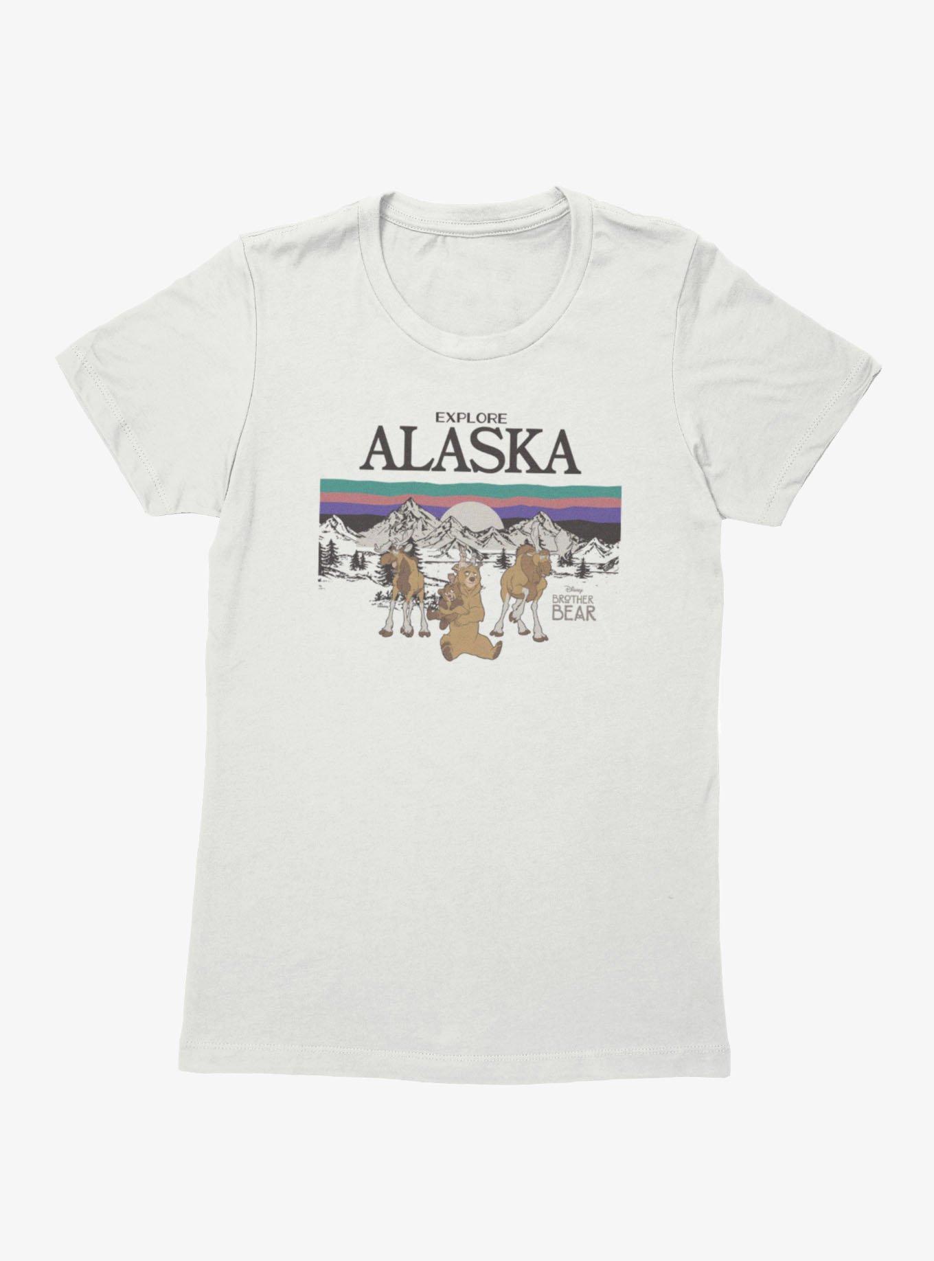 Disney Brother Bear Explore Alaska Womens T-Shirt