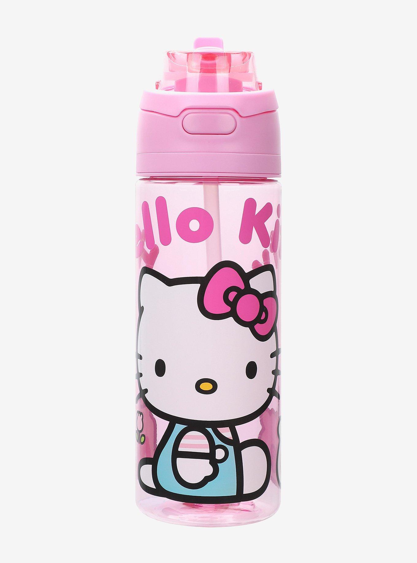 Hello Kitty Pink Water Bottle, , hi-res