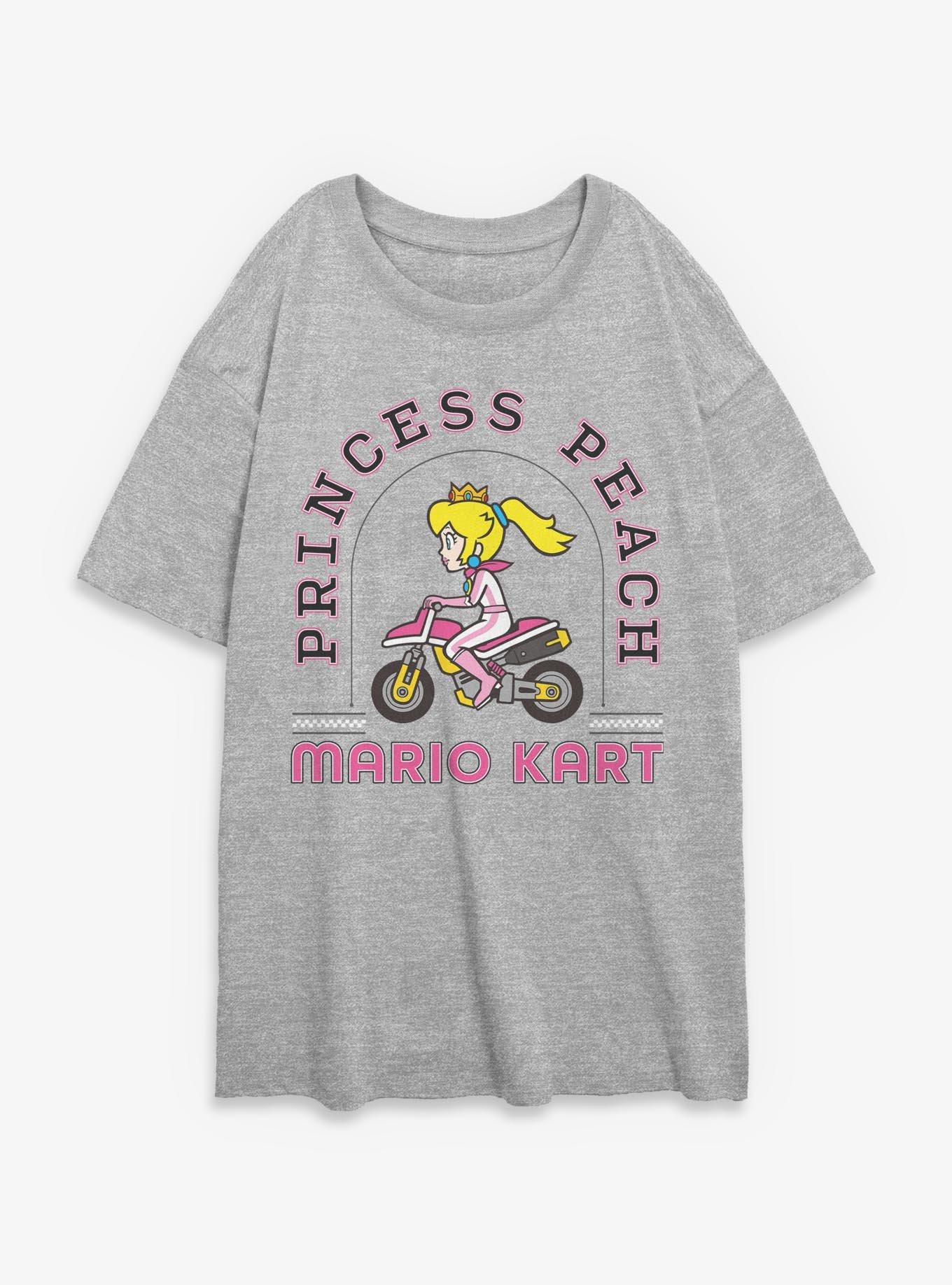 Nintendo Mario Kart Princess Peack Womens Oversized T-Shirt