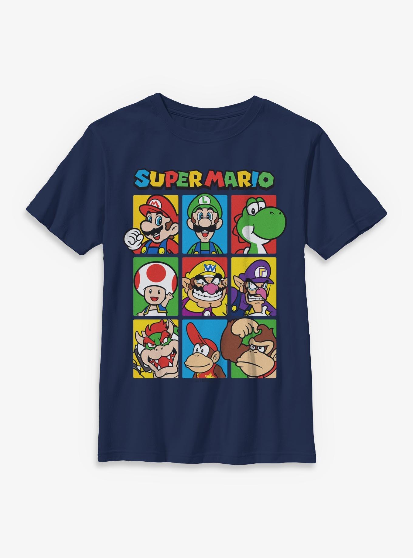Nintendo Super Mario Character Hall Of Fame Youth T-Shirt, , hi-res