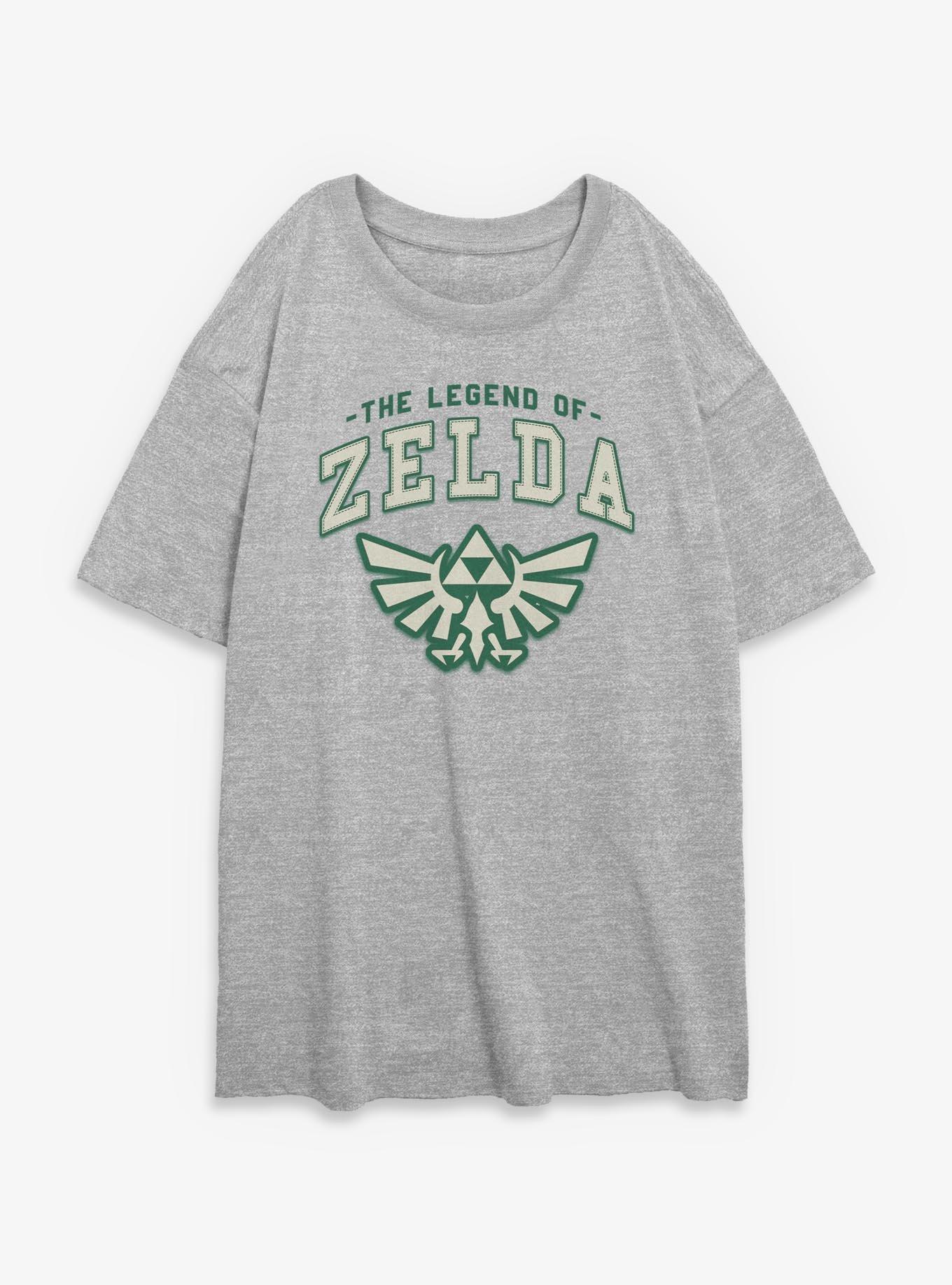 The Legend Of Zelda Badge Icon Womens Oversized T-Shirt, , hi-res