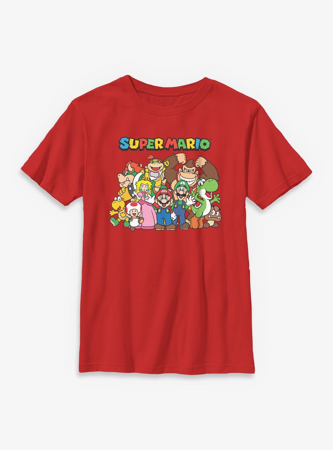 Nintendo Super Mario Group Youth T-Shirt, , hi-res