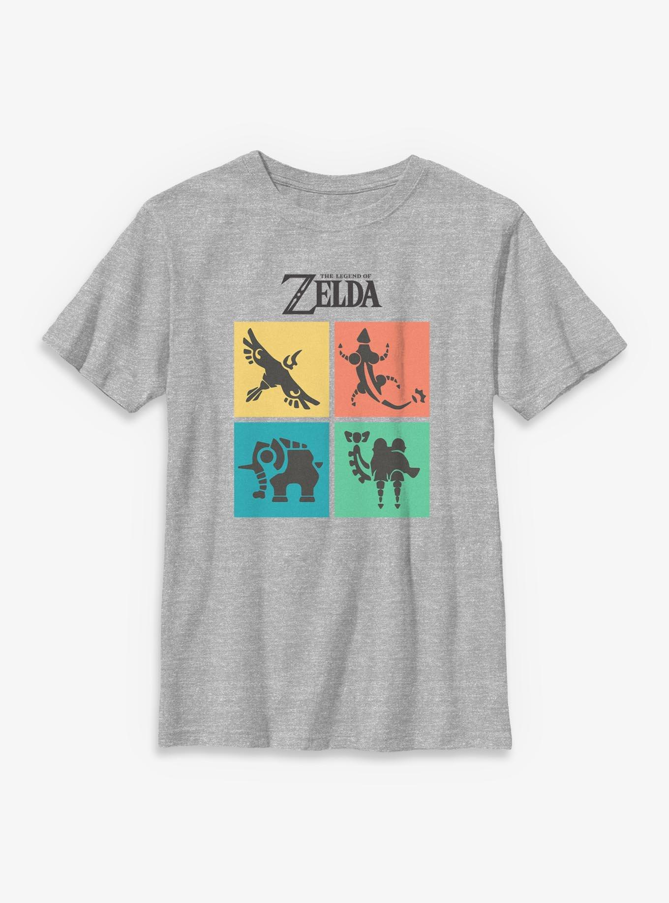 The Legend Of Zelda Color Square Icons Youth T-Shirt, , hi-res