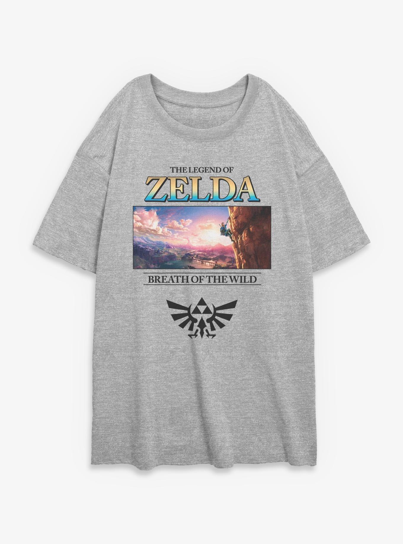 The Legend Of Zelda Breath Of The Wild View Womens Oversized T-Shirt, , hi-res