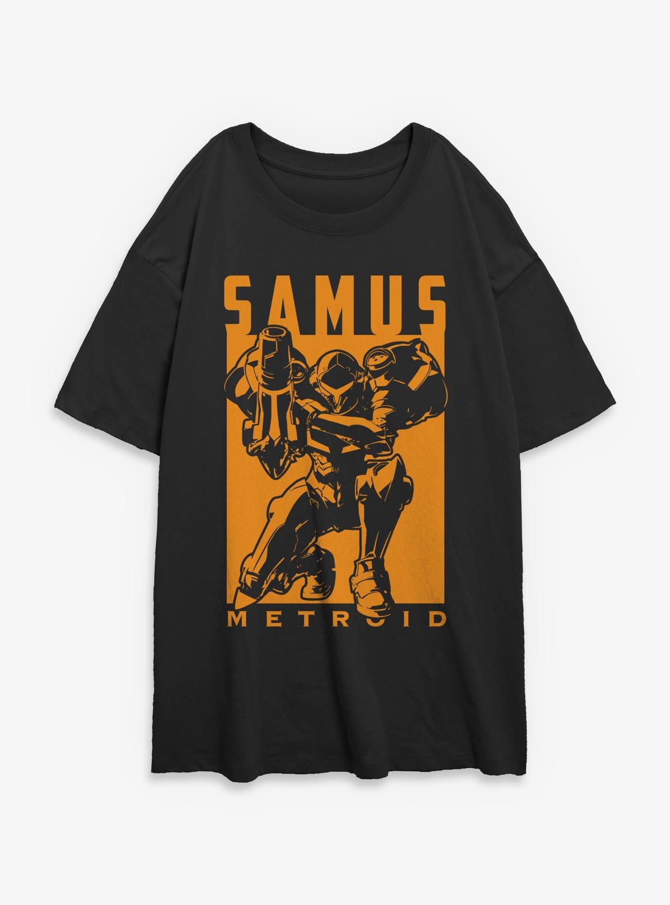 Nintendo Samus Metroid Womens Oversized T-Shirt