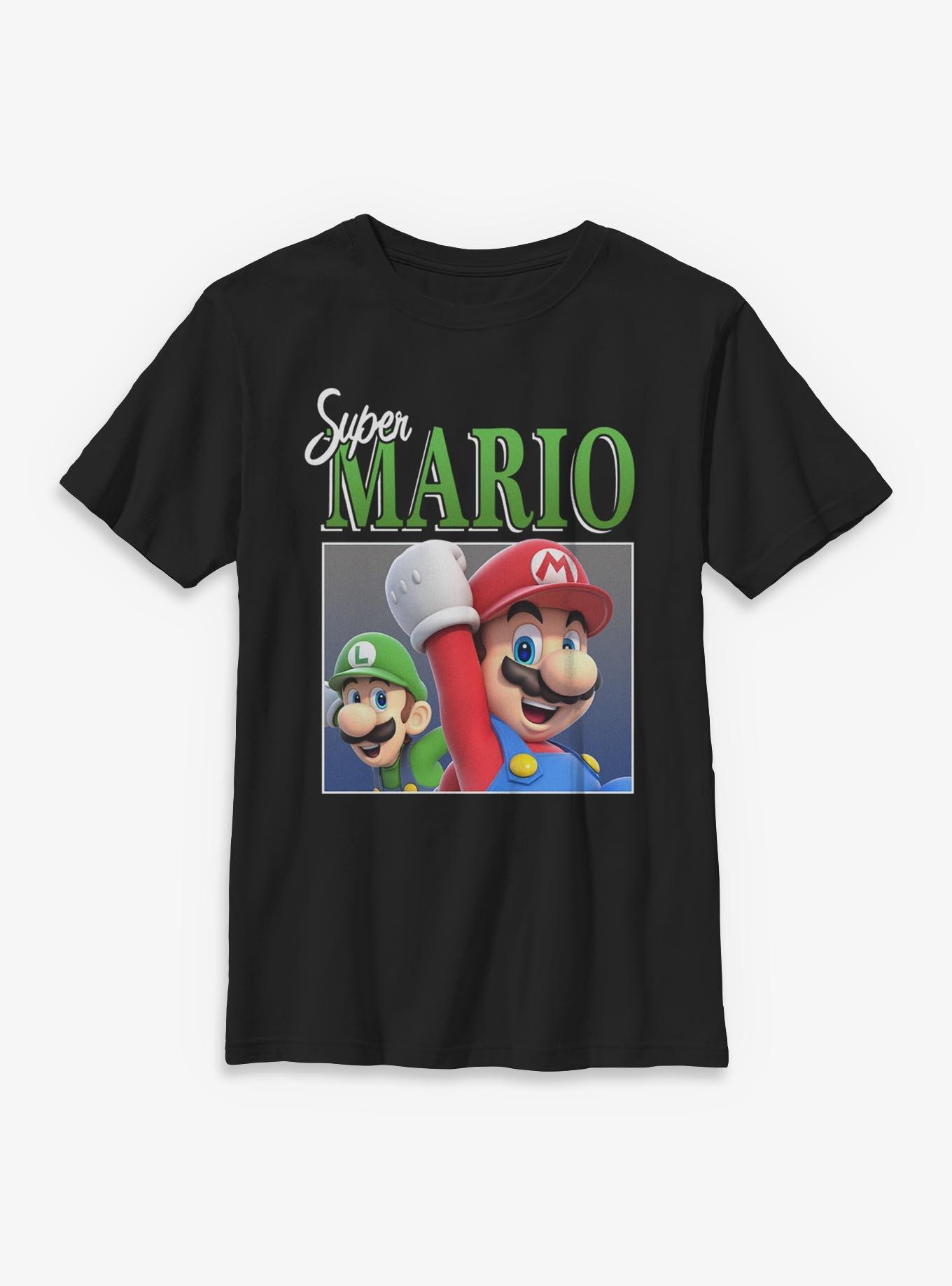 Nintendo Super Mario Luigi & Mario Cheer Youth T-Shirt