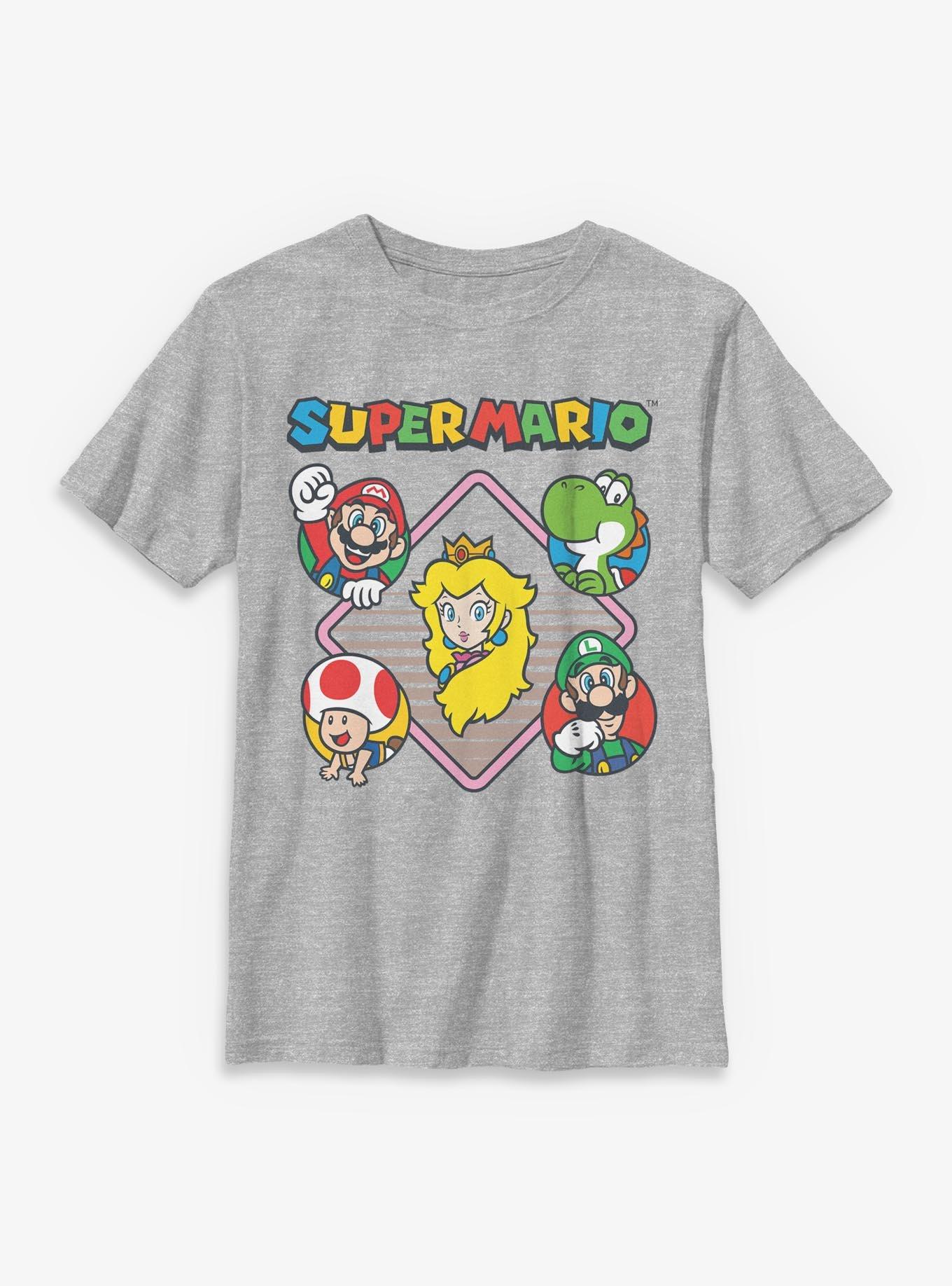 Nintendo Super Mario Diamond Characters Youth T-Shirt, , hi-res