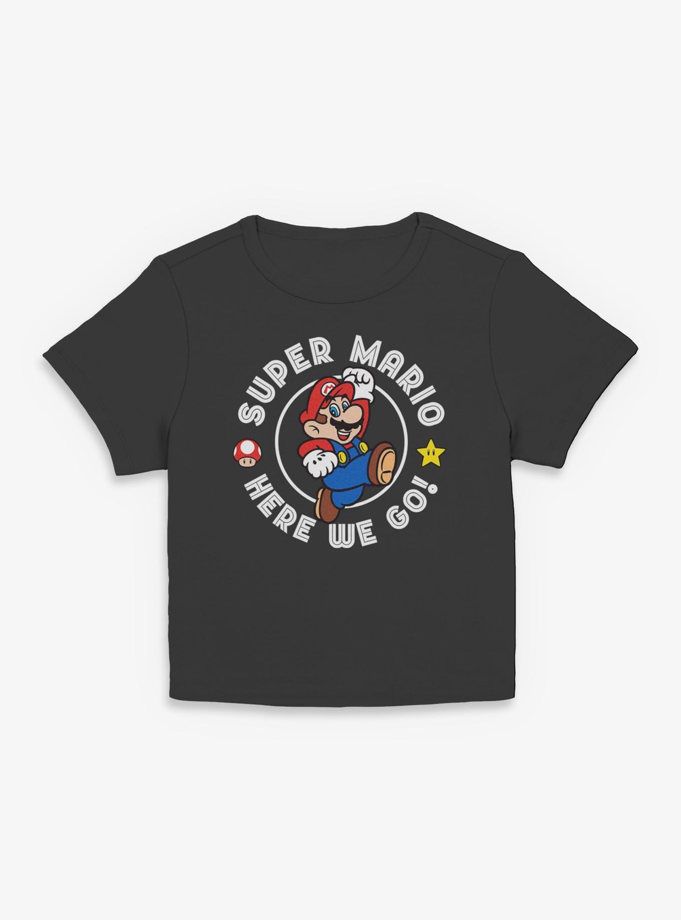 Nintendo Super Mario Here We Go Jump Women Baby T-Shirt, , hi-res