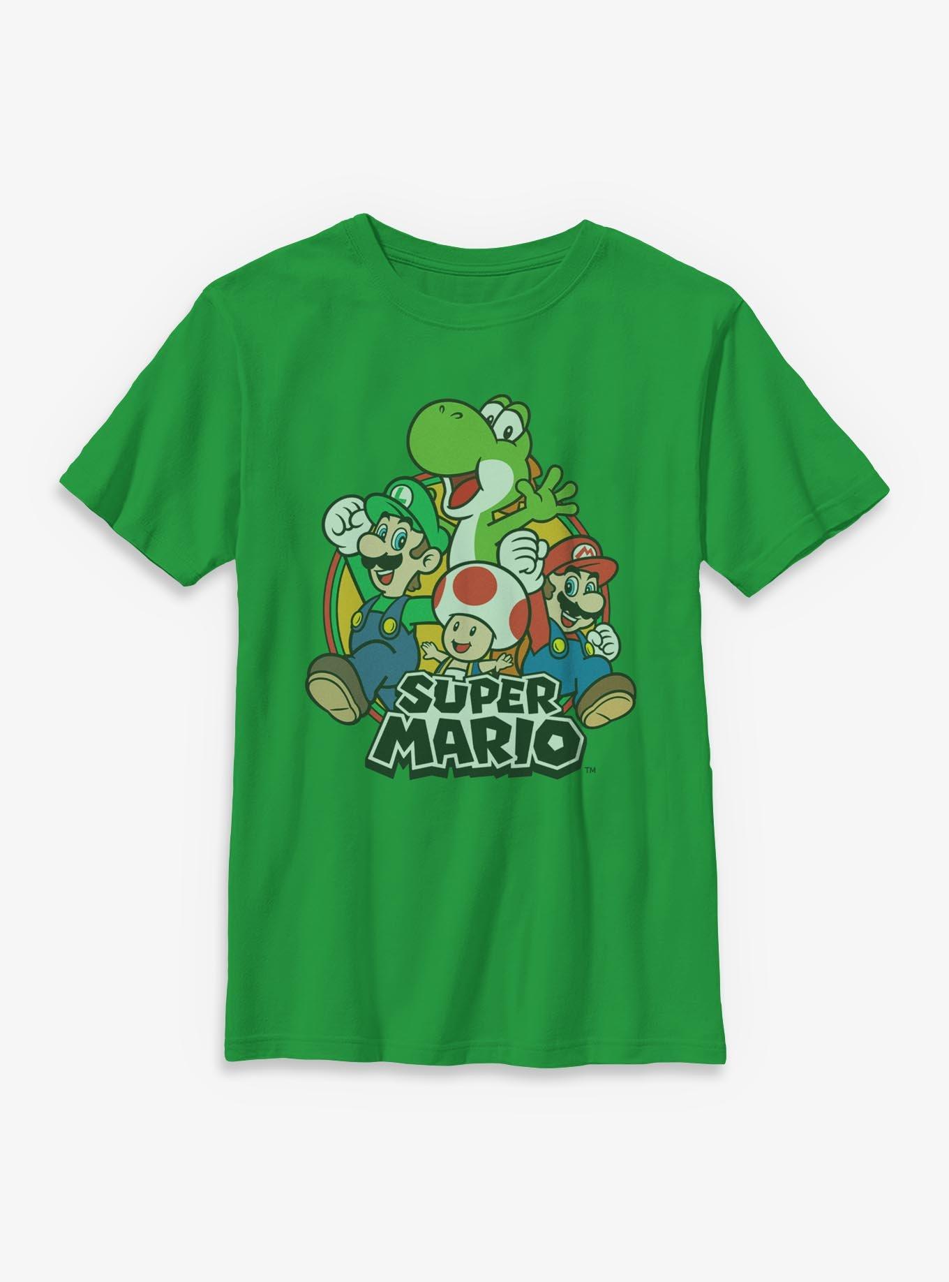Nintendo Super Mario Vintage Group Youth T-Shirt, , hi-res