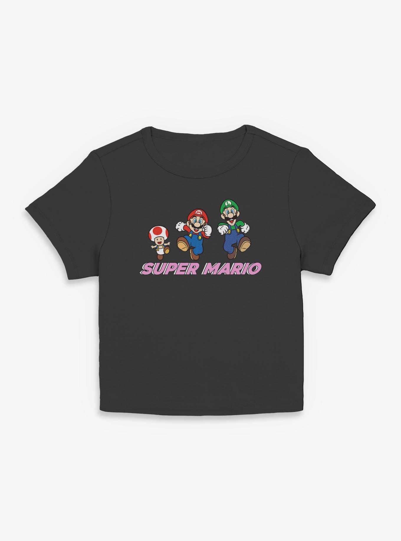 Nintendo Super Mario Group Fun Jump Women Baby T-Shirt, , hi-res