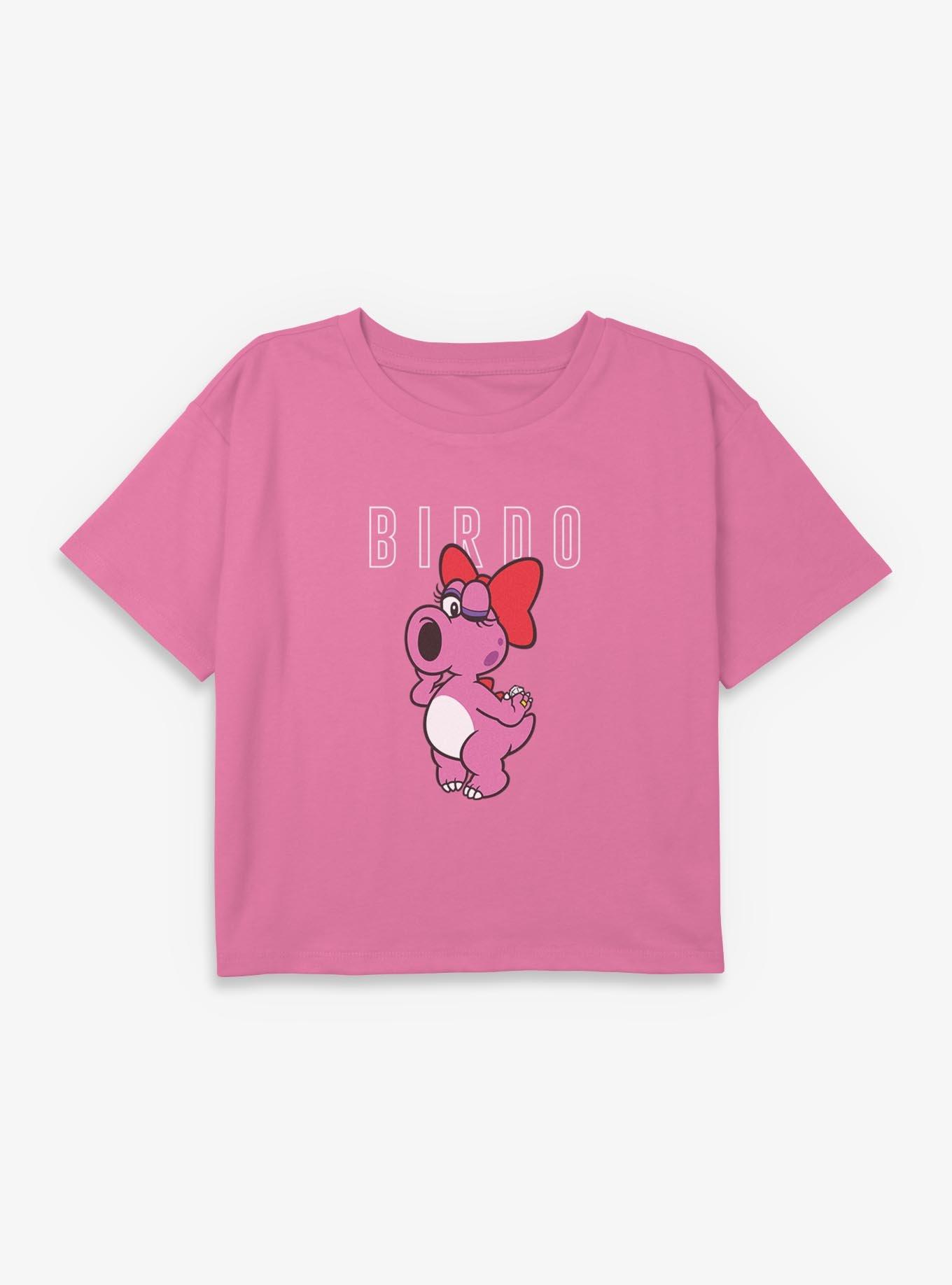 Nintendo Mario Birdo Pose Youth Girls Boxy Crop T-Shirt, , hi-res