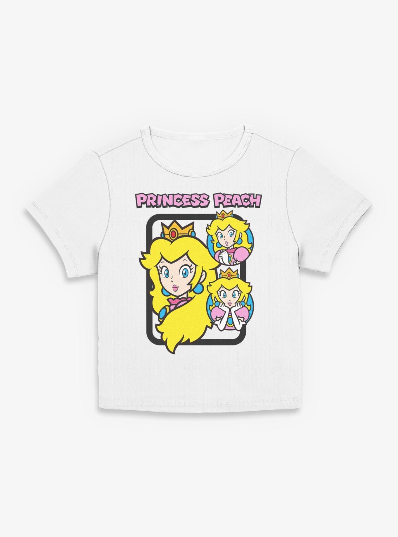 Nintendo Mario Princess Peach Circle Collage Women Baby T-Shirt, , hi-res