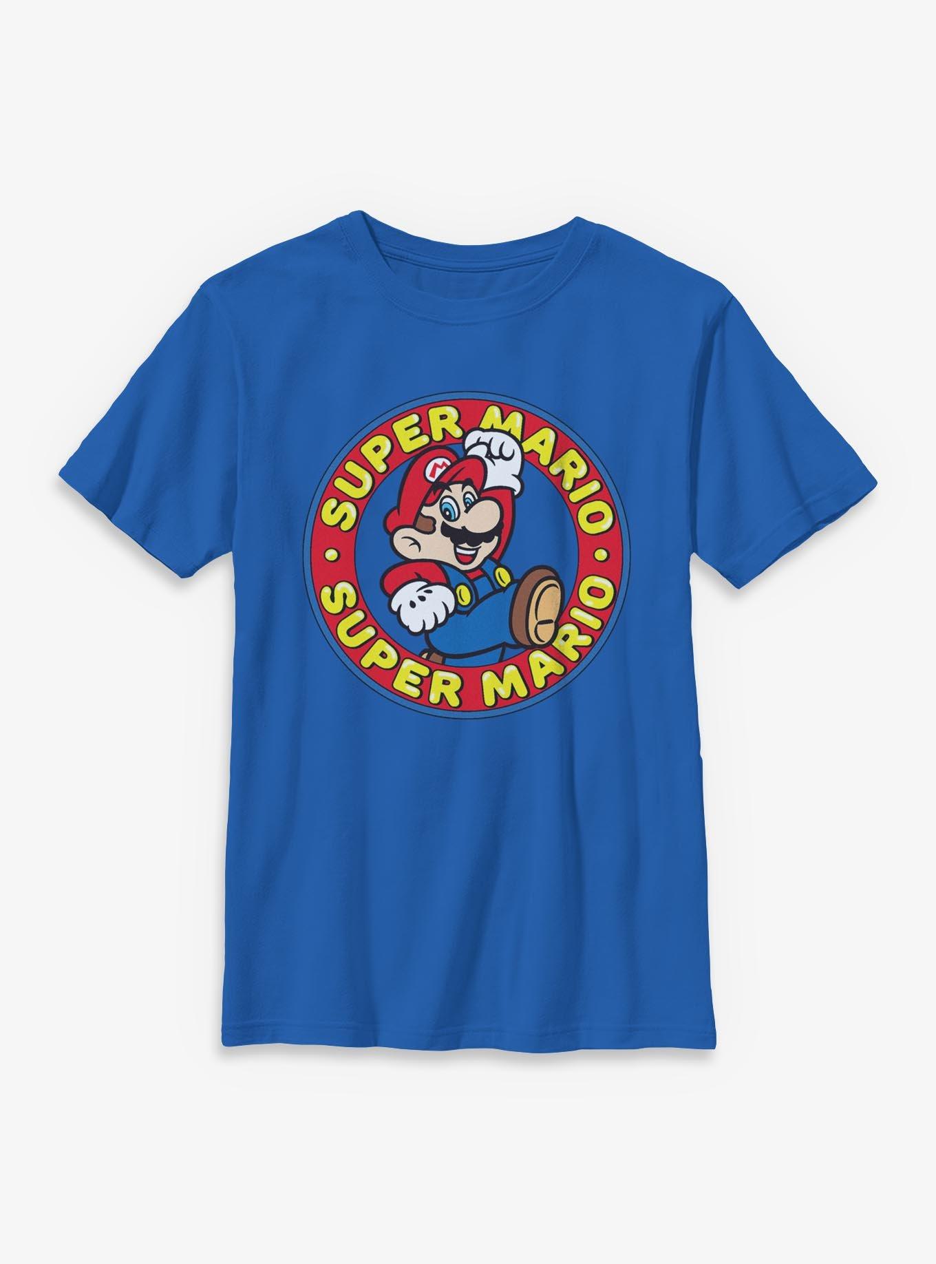 Nintendo Super Mario Badge Youth T-Shirt, , hi-res