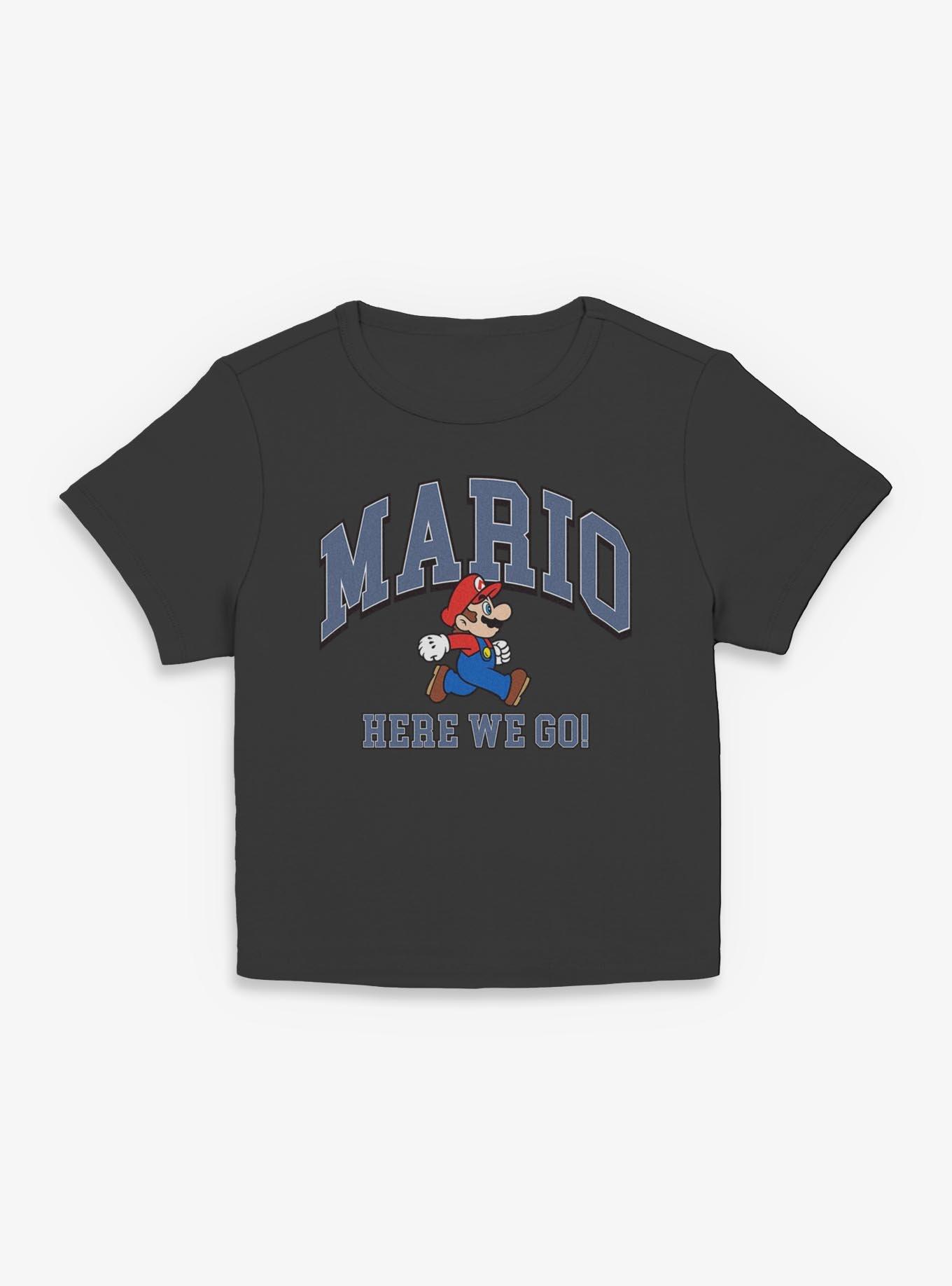 Nintendo Mario Here We Go Women Baby T-Shirt