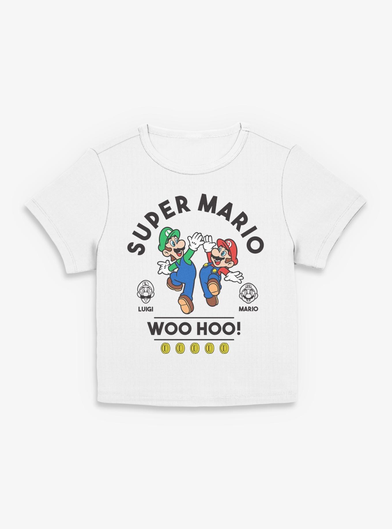 Nintendo Super Mario WooHoo Luigi Mario Women Baby T-Shirt