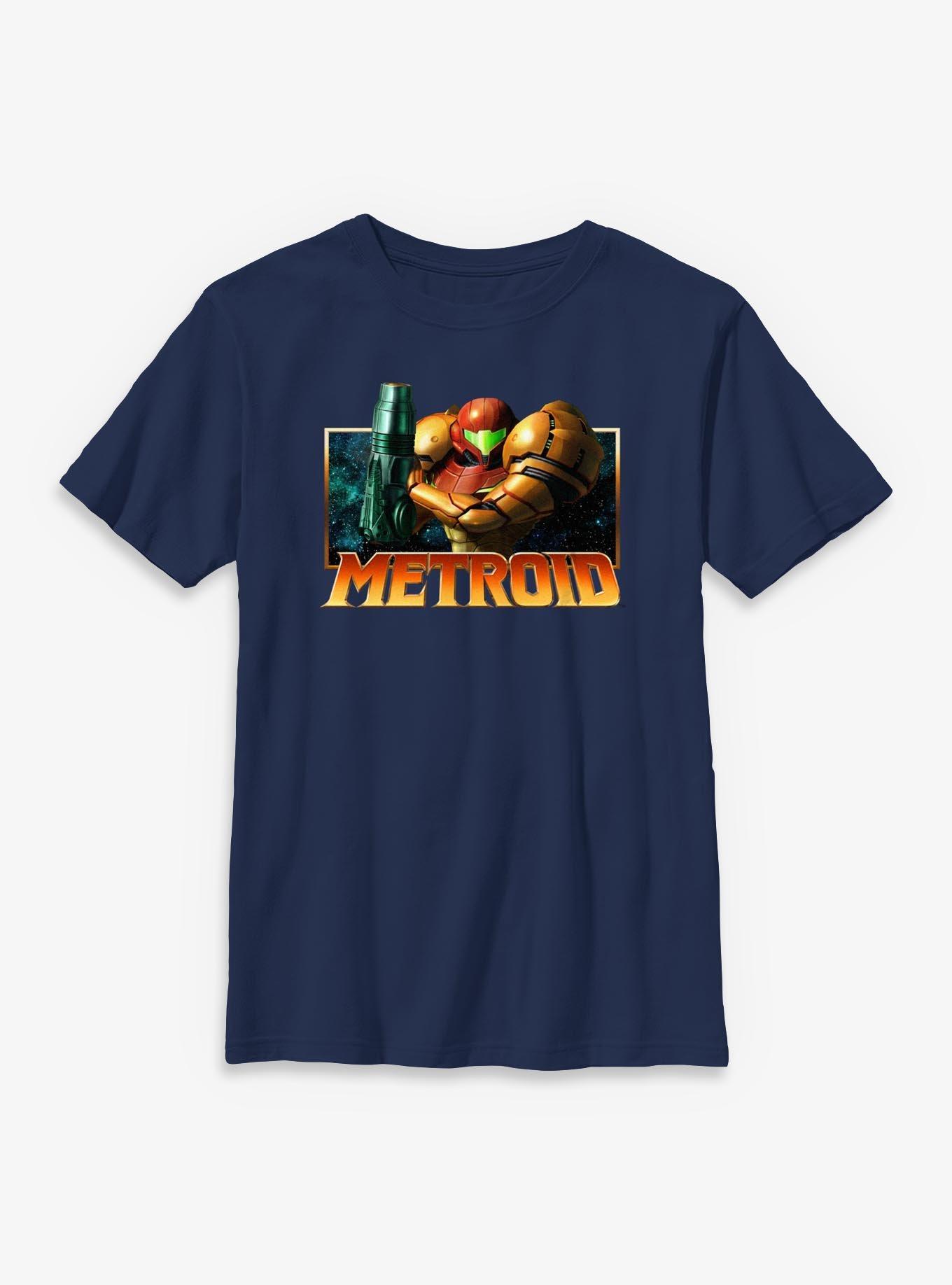 Nintendo Metroid Samus Badge Youth T-Shirt, , hi-res