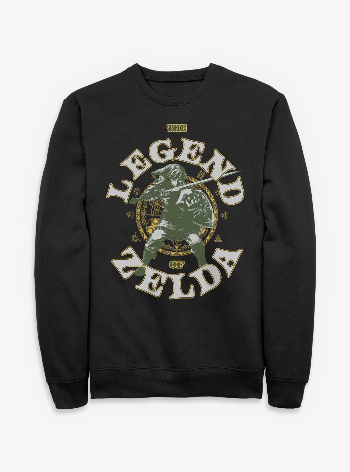 The Legend Of Zelda Fighting Crest Link Sweatshirt, , hi-res