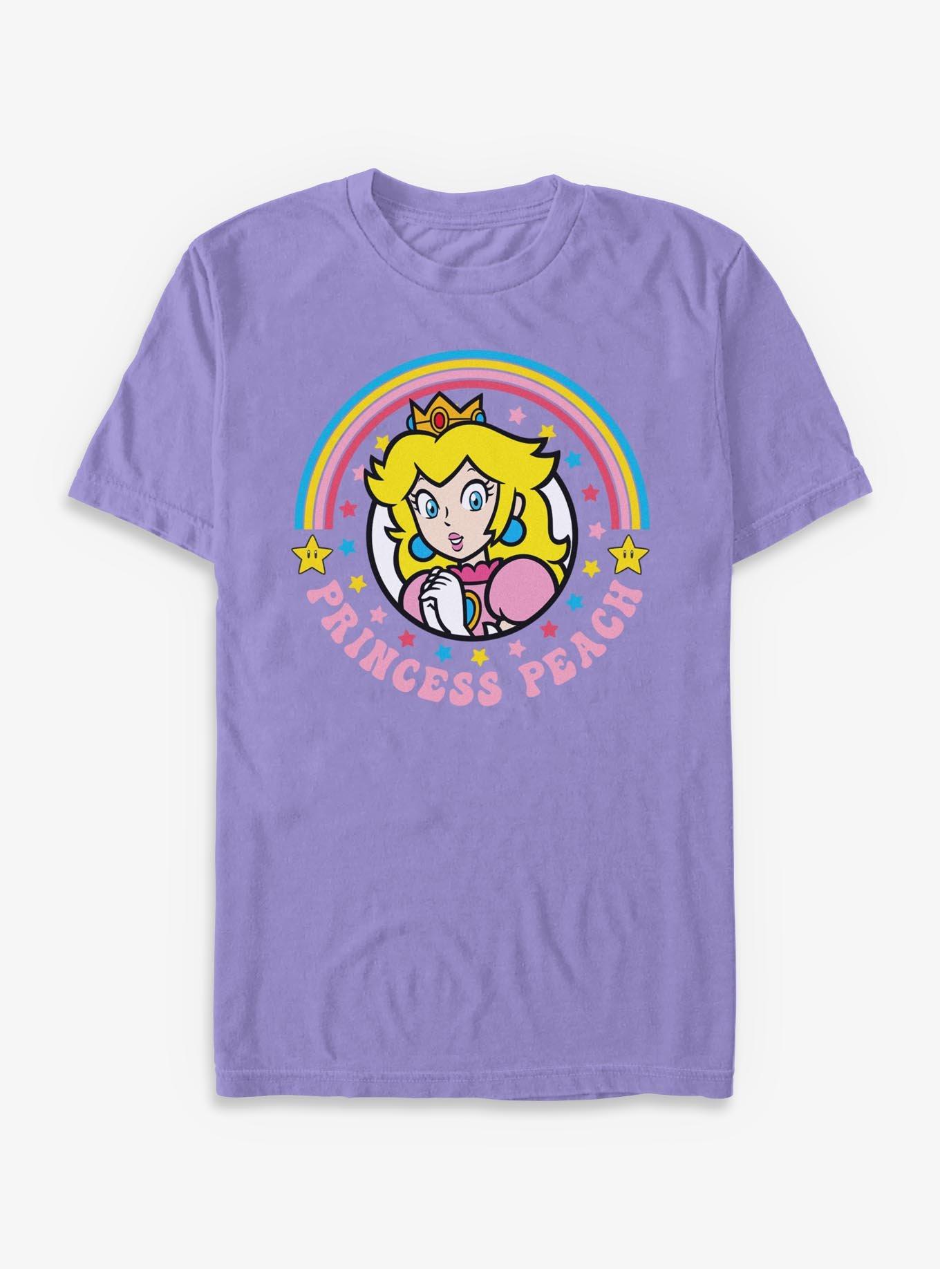 Nintendo Mario Colorful Princess Peach Garment-Dyed T-Shirt, , hi-res