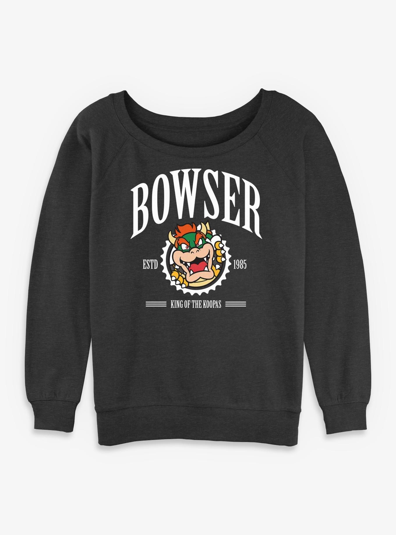 Nintendo Bowser King Of The Koopas Womens Slouchy Sweatshirt, , hi-res