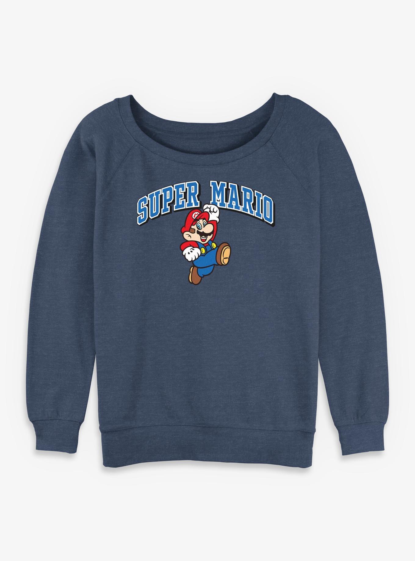 Nintendo Super Mario Jump Womens Slouchy Sweatshirt, , hi-res