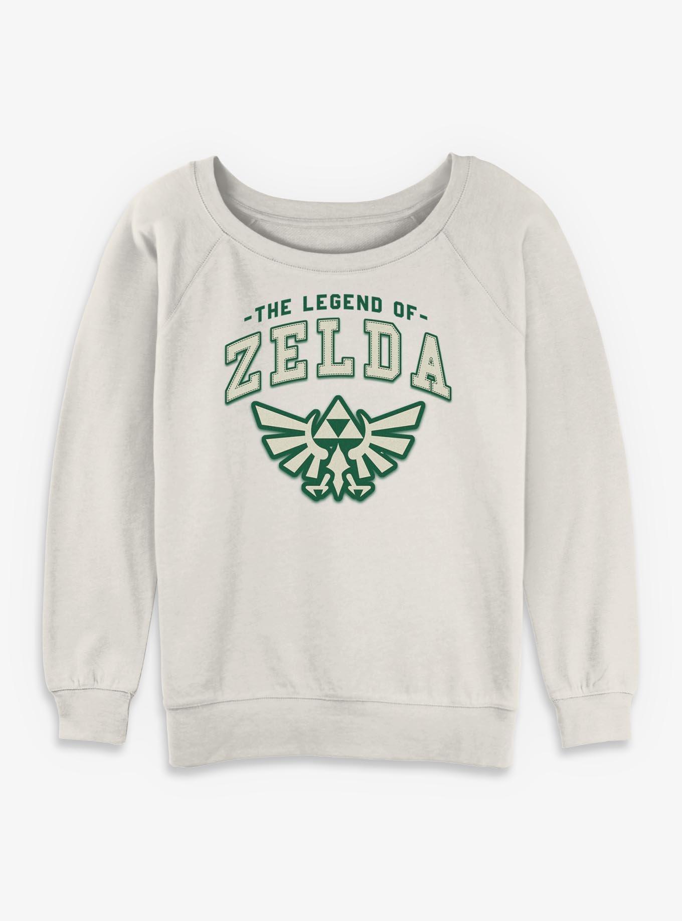 Nintendo The Legend Of Zelda Patch Girls Slouchy Sweatshirt