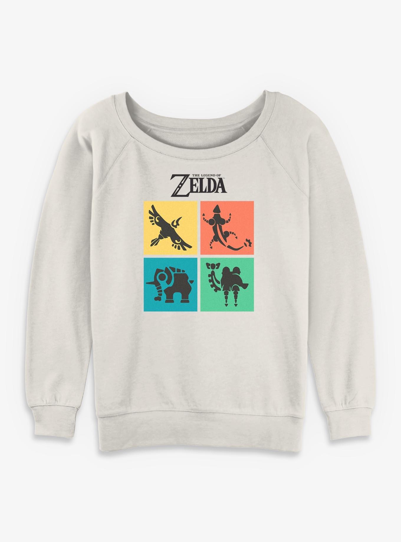 Nintendo The Legend Of Zelda Divine Beasts Girls Slouchy Sweatshirt, , hi-res