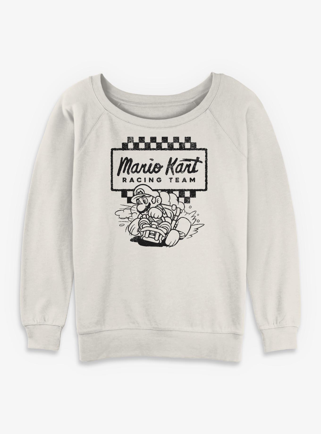 Nintendo Mario Kart Racing Team Girls Slouchy Sweatshirt, , hi-res