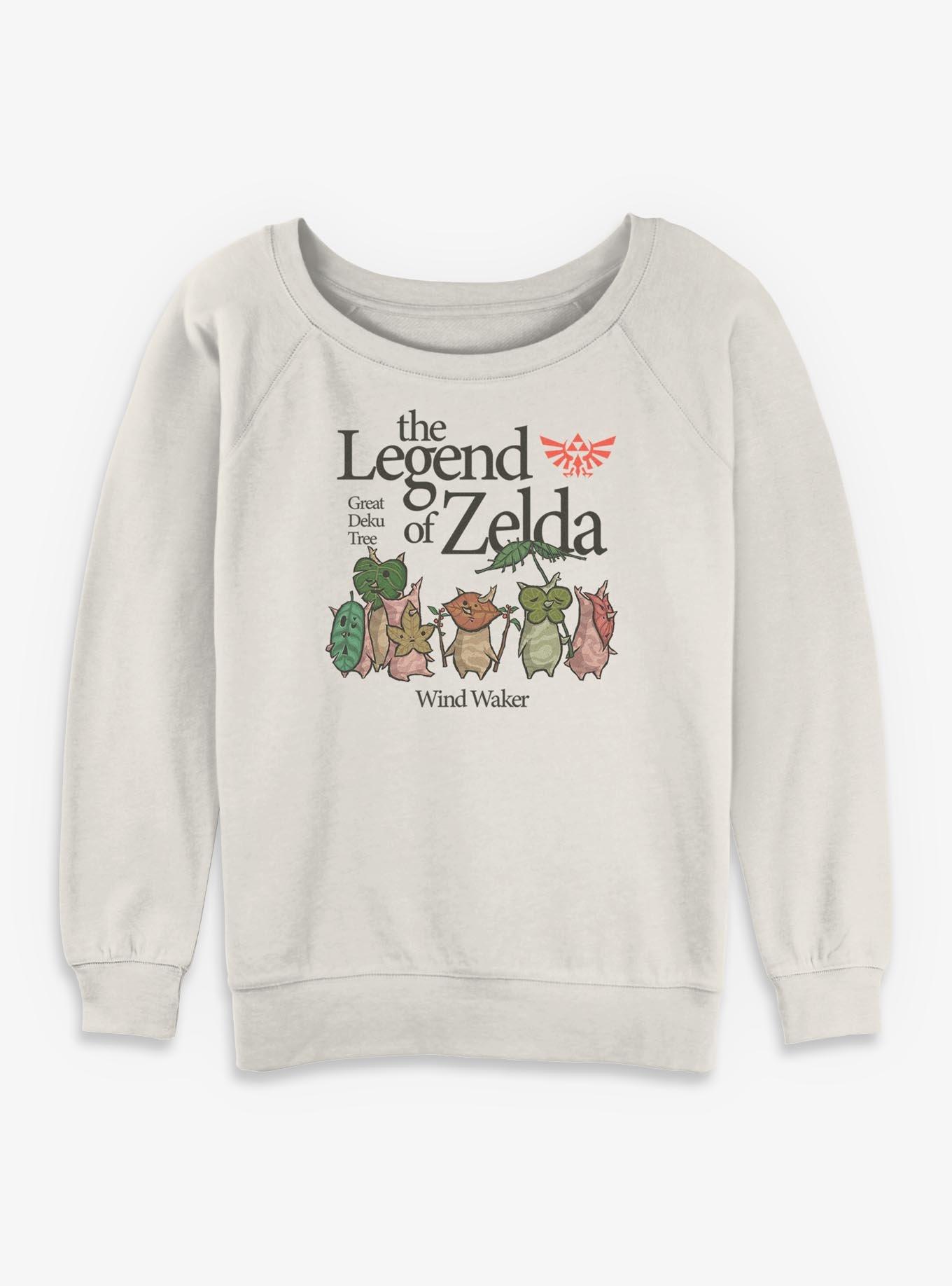 Nintendo The Legend Of Zelda Korok Lineup Girls Slouchy Sweatshirt, , hi-res