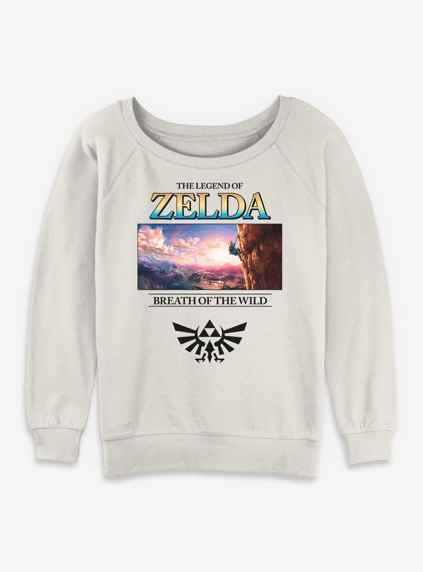 Nintendo The Legend Of Zelda Breath Of The Wild Girls Slouchy Sweatshirt, , hi-res