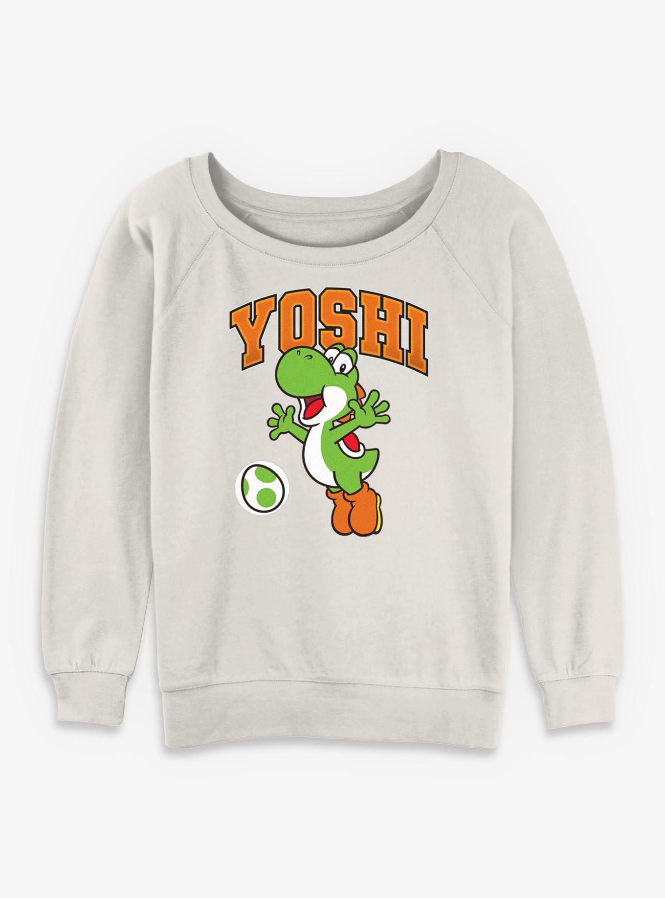 Nintendo Yoshi Jump Girls Slouchy Sweatshirt