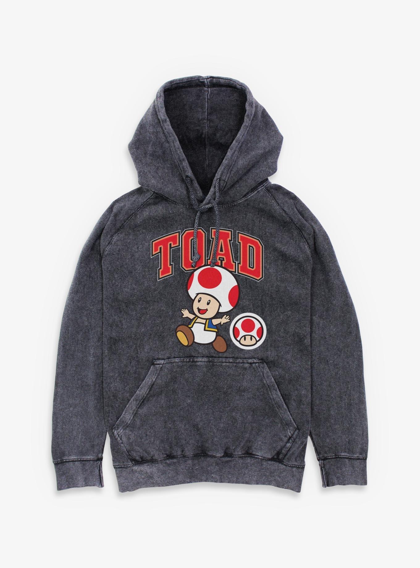 Nintendo Toad Jump Mineral Wash Hoodie, , hi-res