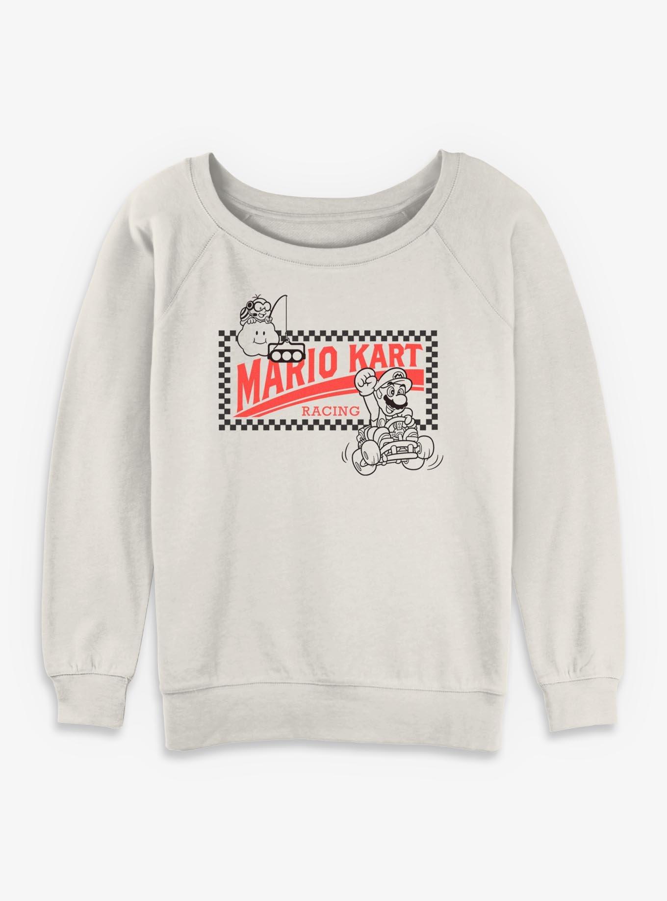 Nintendo Mario Kart Racing Girls Slouchy Sweatshirt, , hi-res
