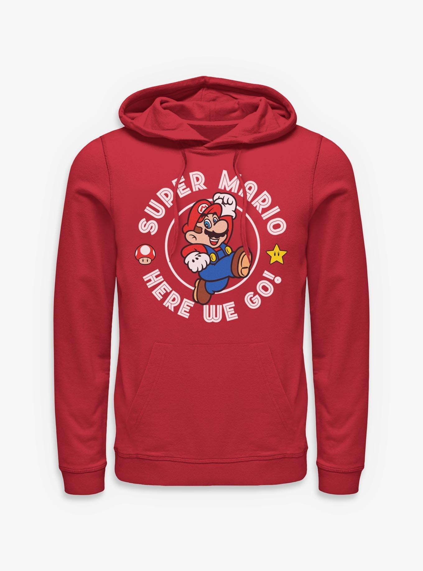 Nintendo Super Mario Here We Go Hoodie