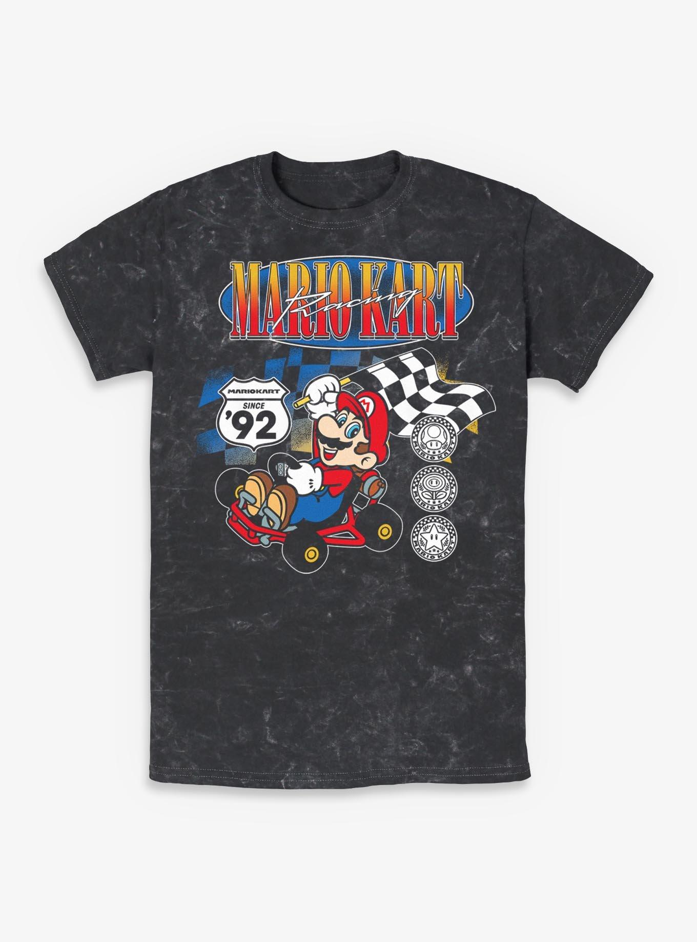 Nintendo Mario Kart Racing Mineral Wash T-Shirt