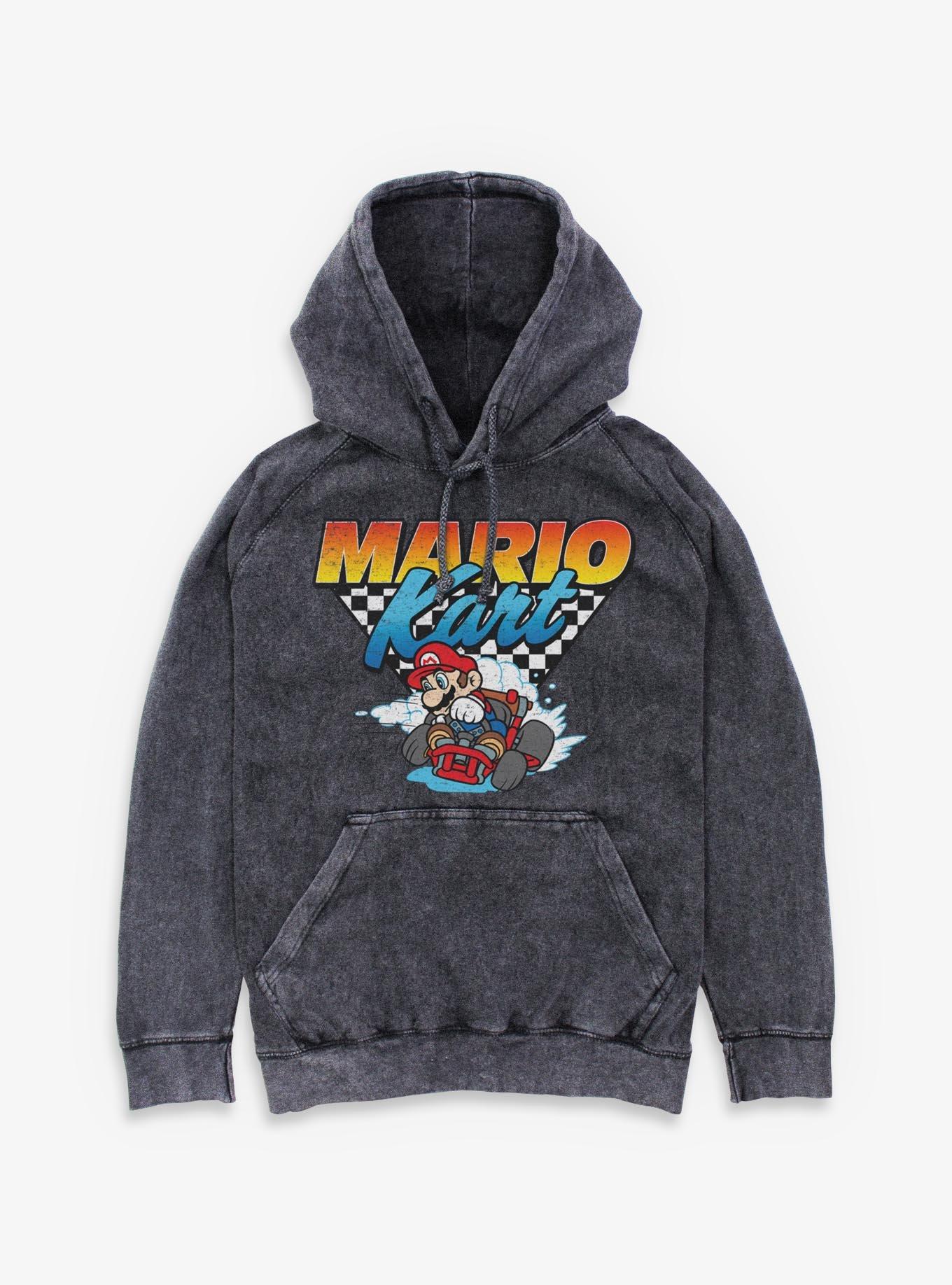 Nintendo Mario Kart Team Driver Mineral Wash Hoodie, , hi-res